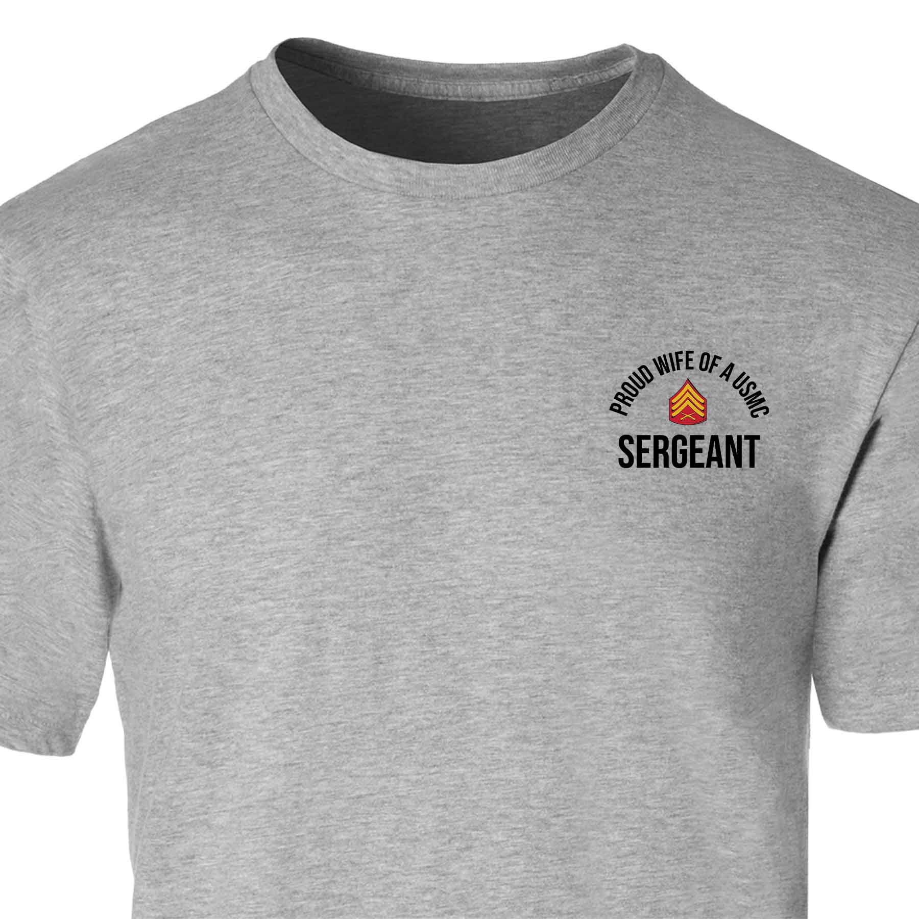 Wife of a Marine Choose Your Rank T-shirt - Image 2