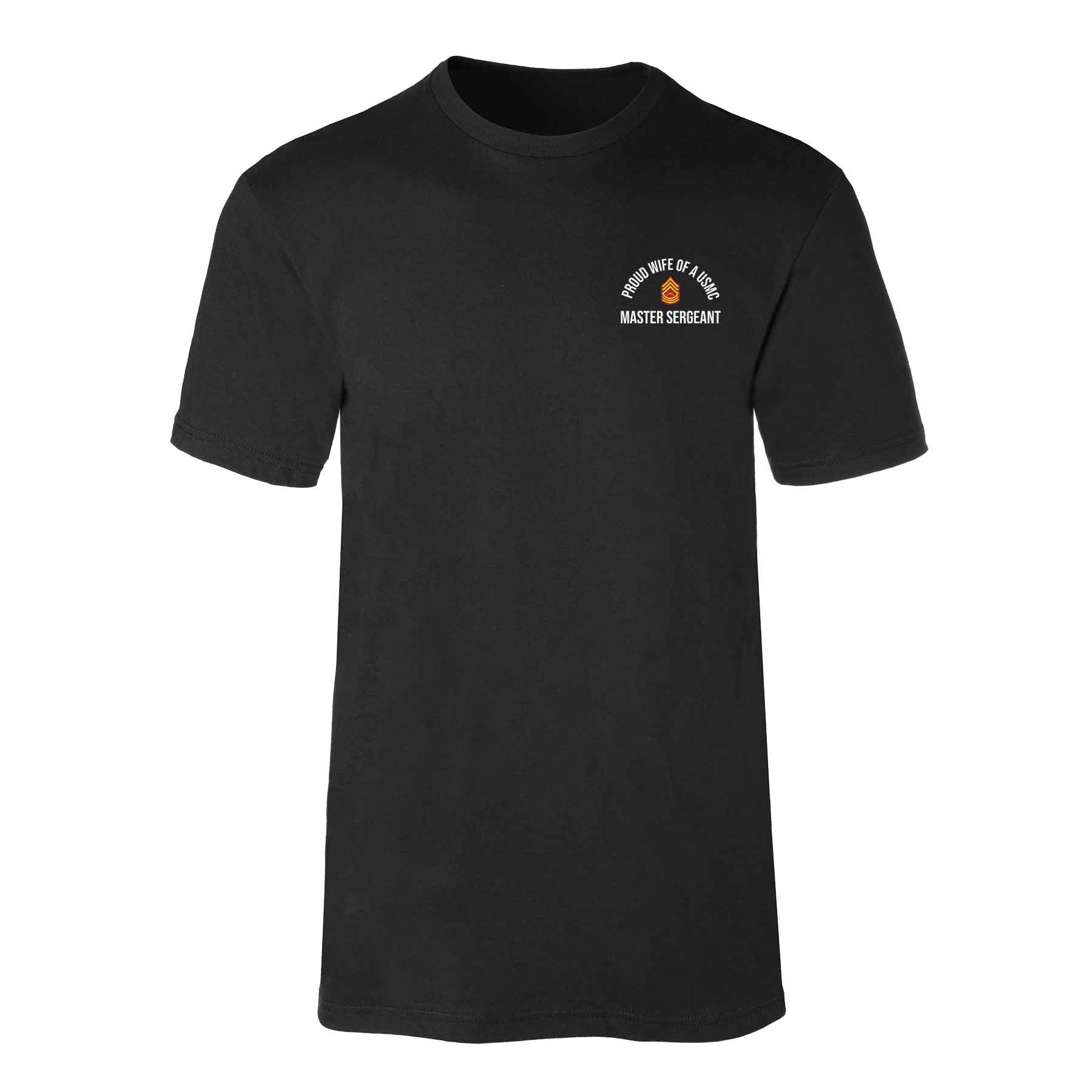 Wife of a Marine Choose Your Rank T-shirt - Image 24