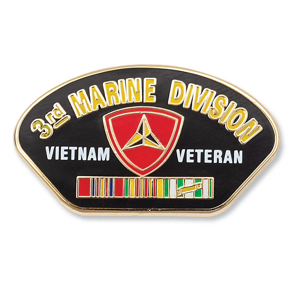 Vietnam - 3rd Marine Division Veteran Pin