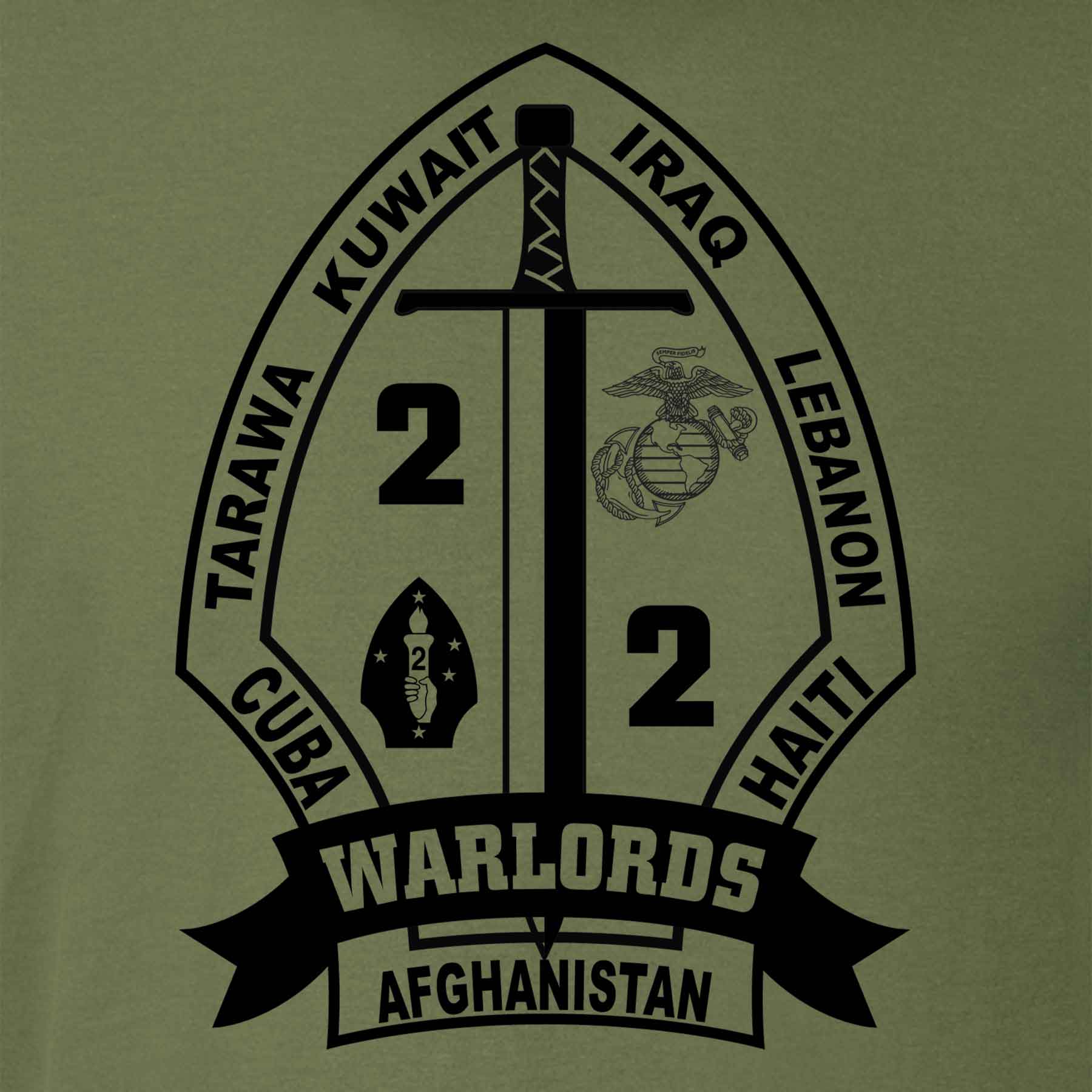 2nd Battalion 2nd Marines T-shirt - Image 11