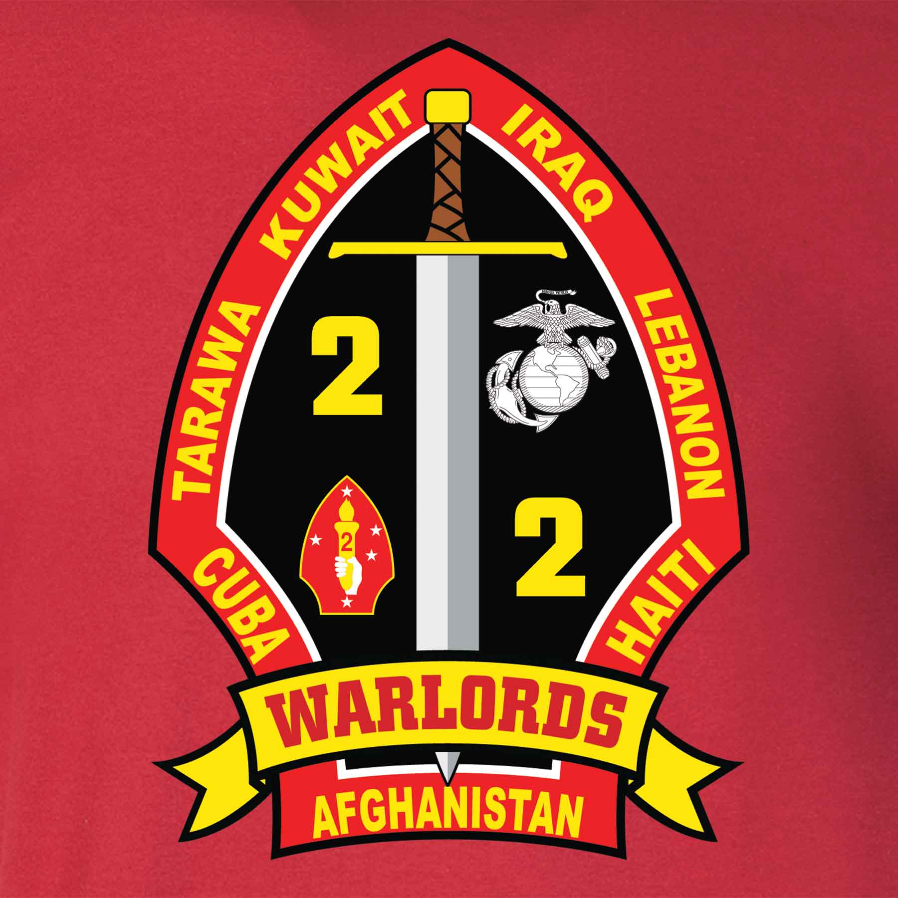 2nd Battalion 2nd Marines T-shirt - Image 2