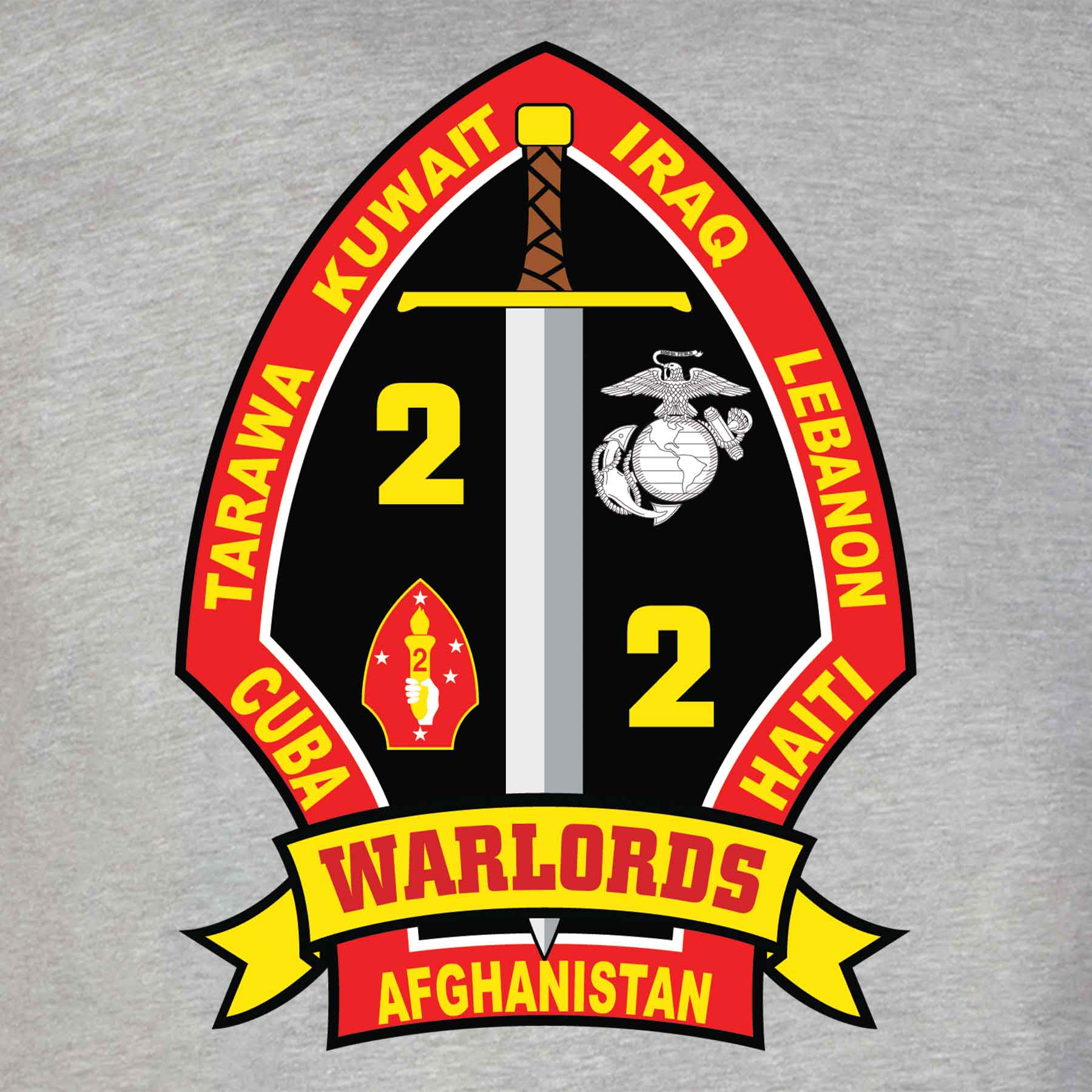 2nd Battalion 2nd Marines T-shirt - Image 5