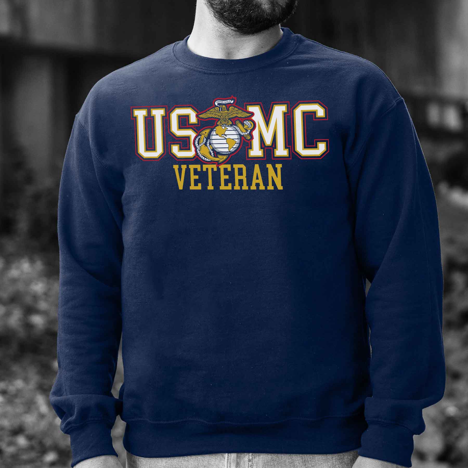 Bold USMC Veteran Sweatshirt - Image 5