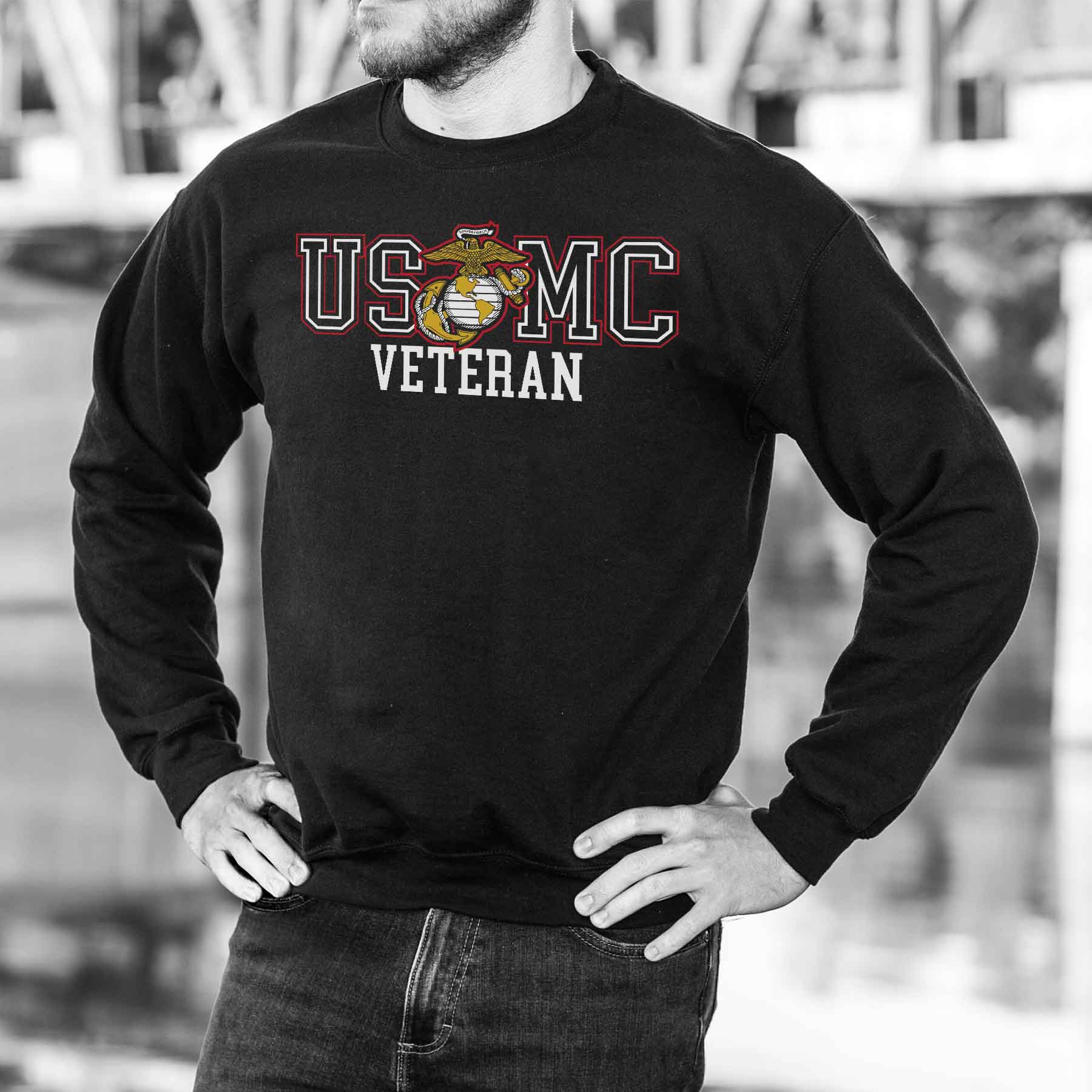 Bold USMC Veteran Sweatshirt - Image 8