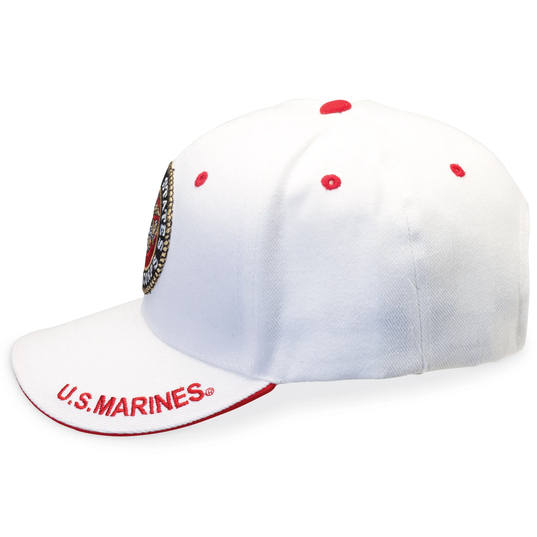 Marines Corps Logo Hat – Personalized – White - Image 4