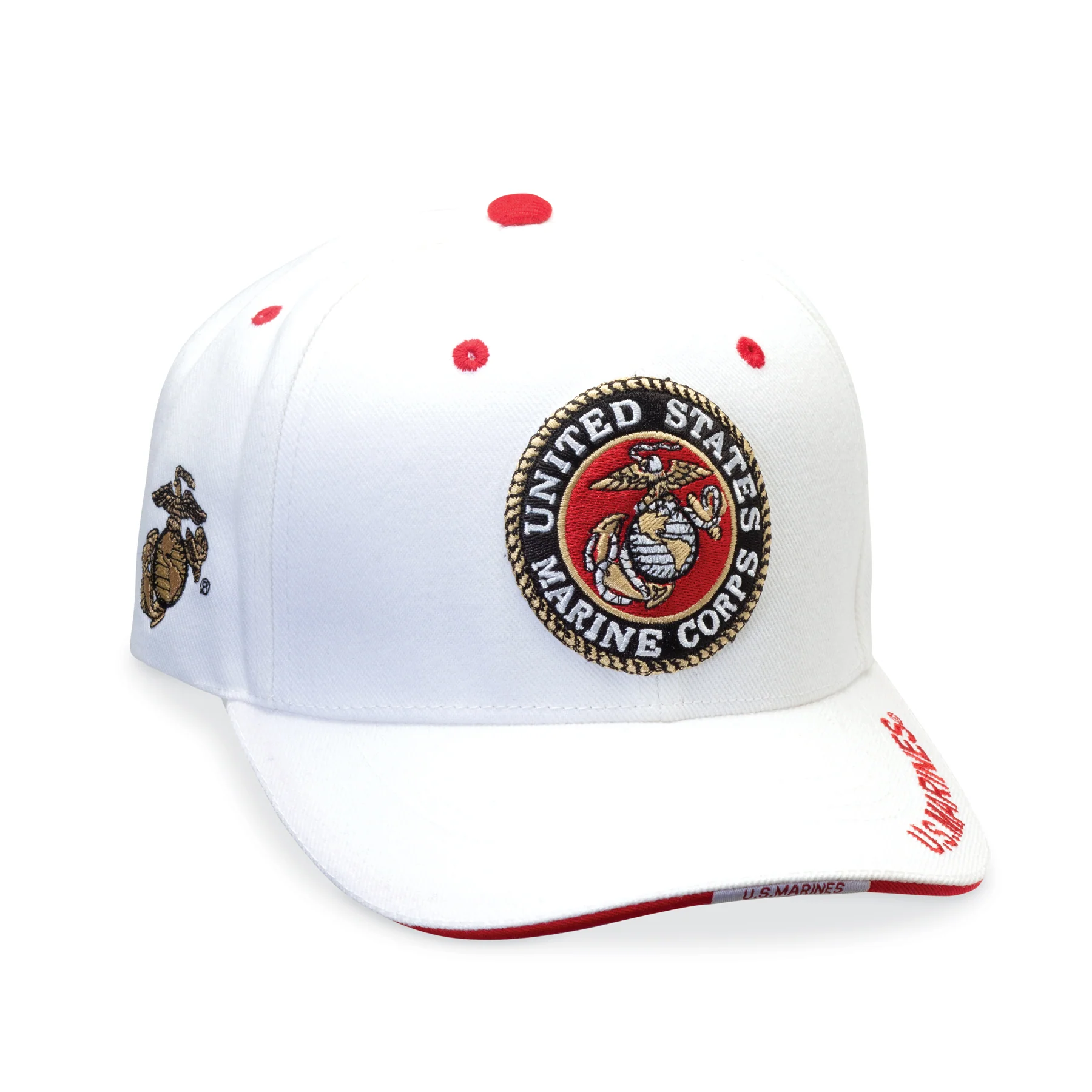 Marines Corps Logo Hat – Personalized – White - Image 7