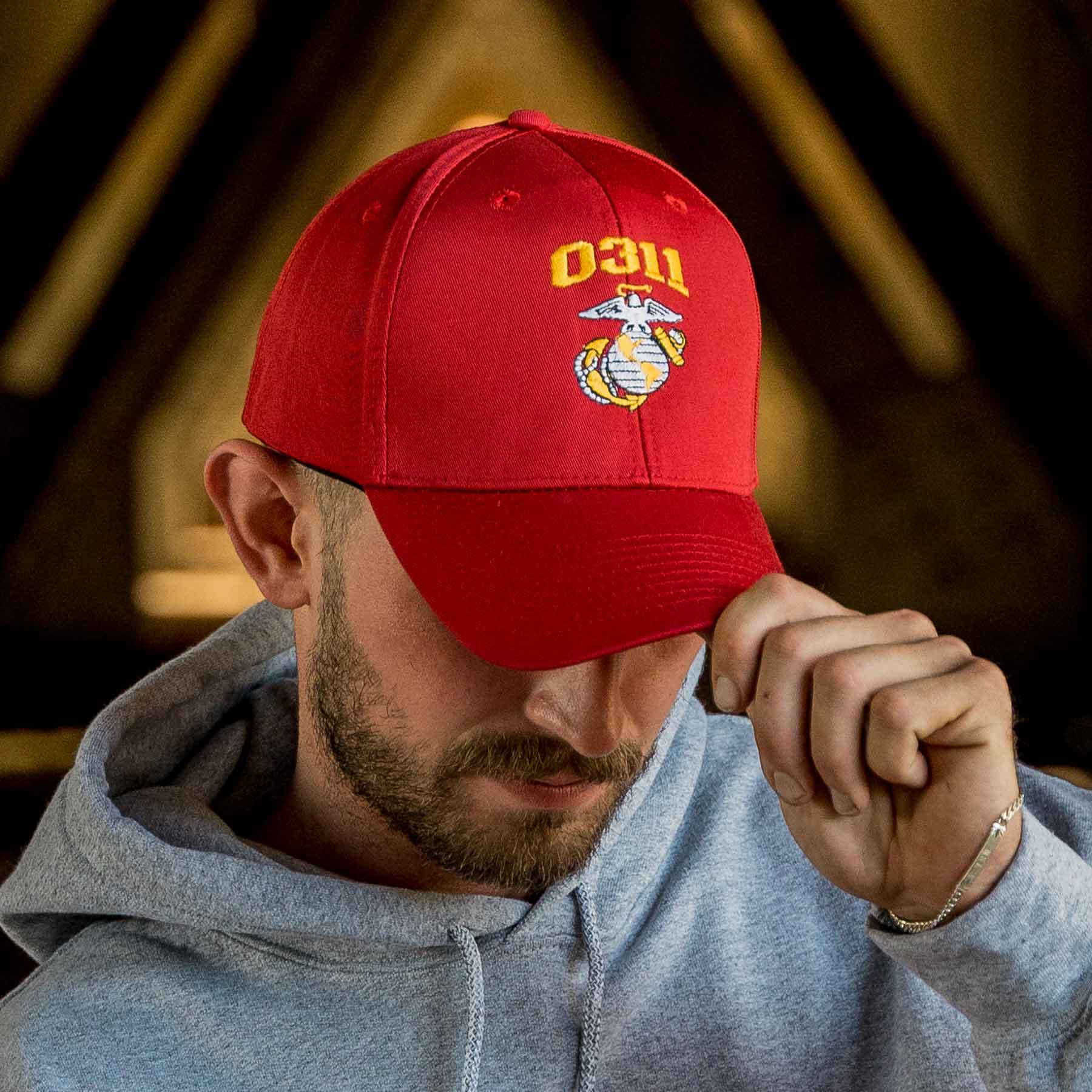 Marine MOS Hat- Personalized - Image 5