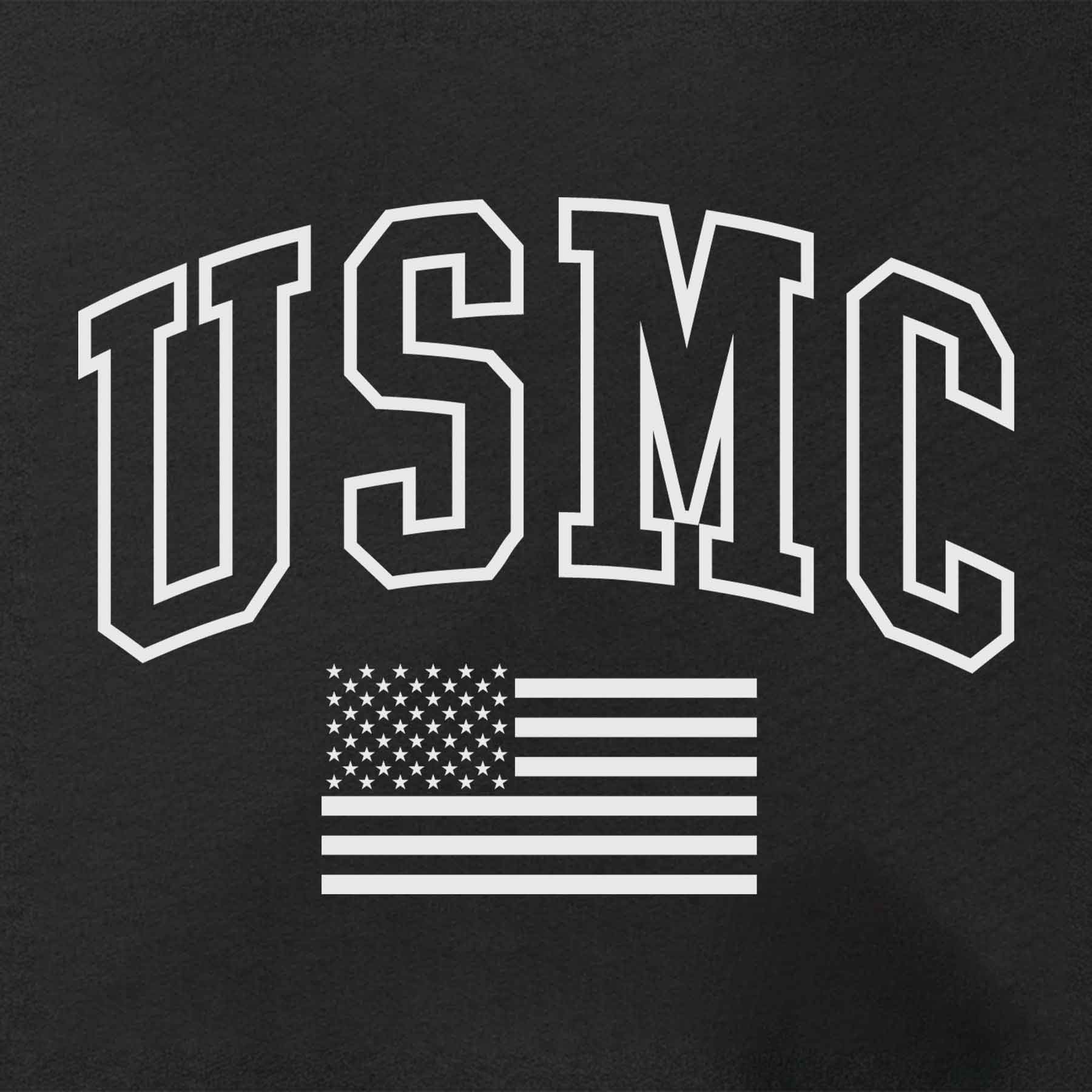USMC American Flag Full-Zip Hoodie - Image 3