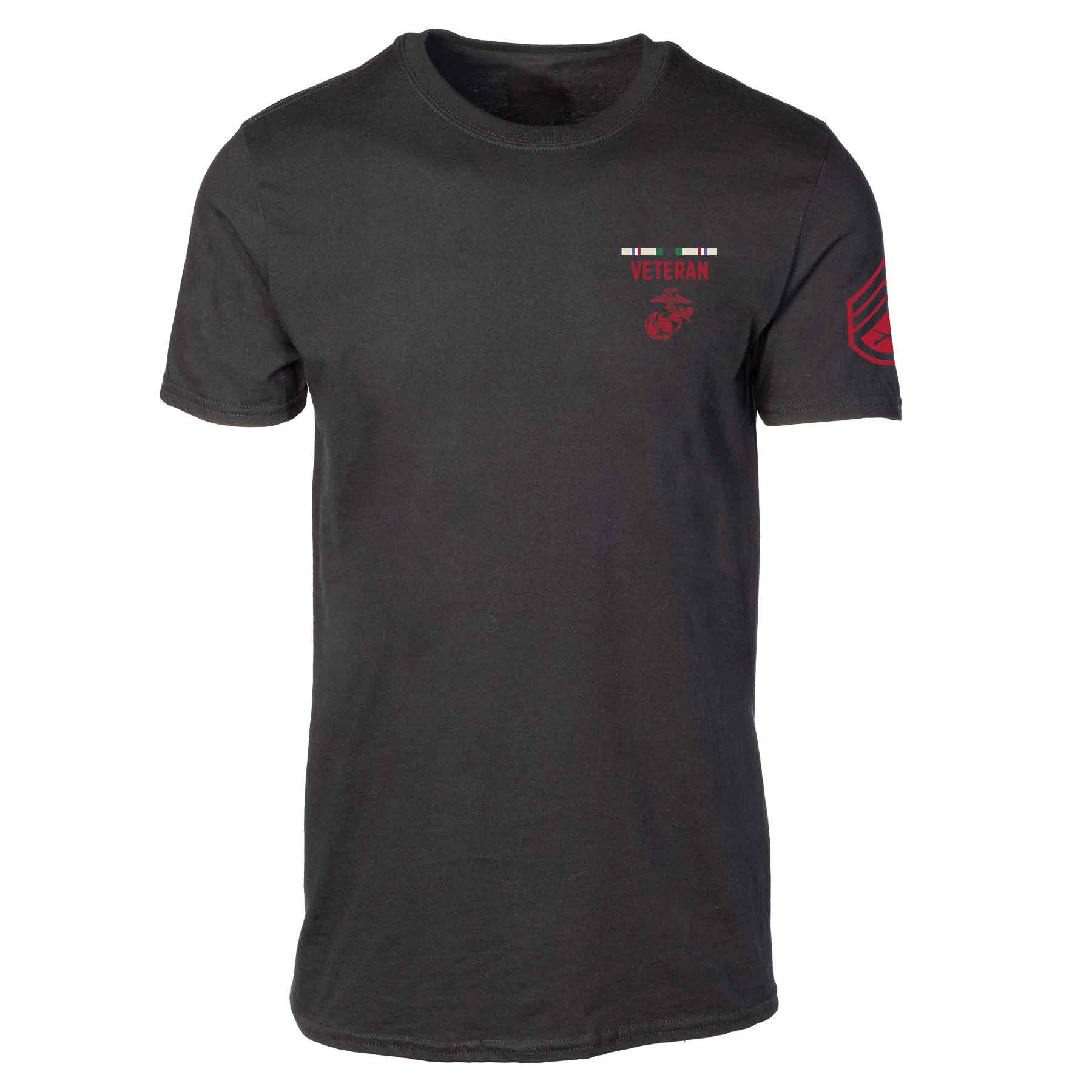 USMC Personalized Conflict and Rank T-shirt - Left Chest - Image 3