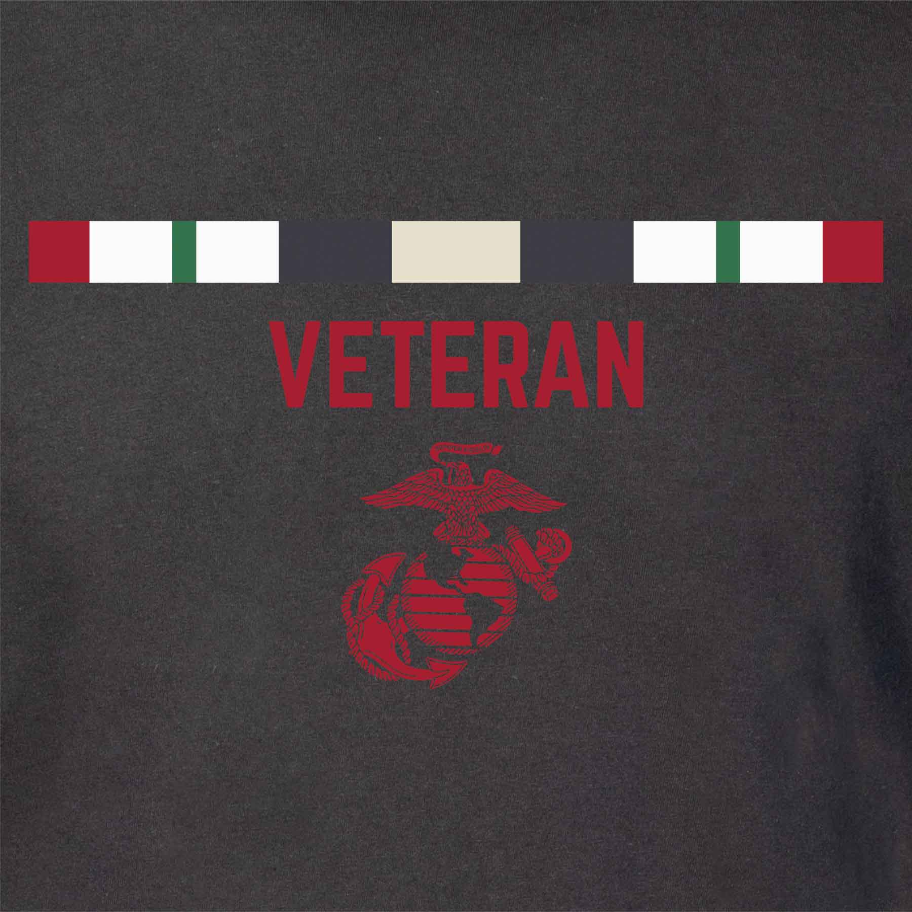 USMC Personalized Conflict and Rank T-shirt - Left Chest - Image 4