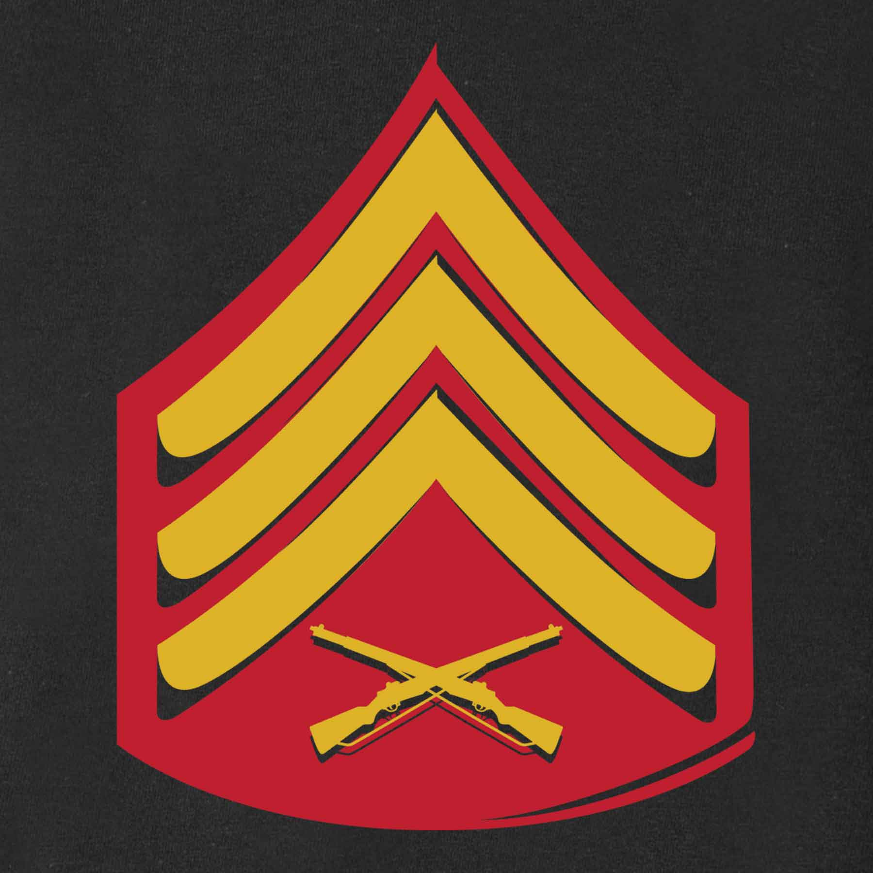 Choose Your Rank USMC And USA Crossed Flags T-shirt - Image 3