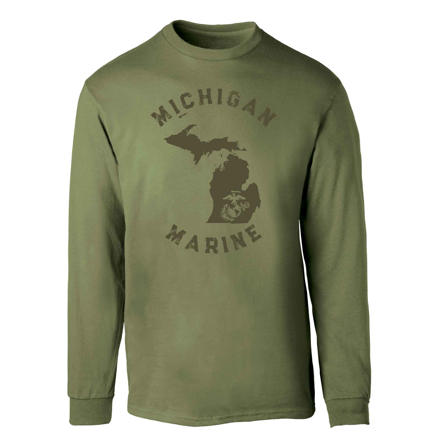 Choose Your State Long Sleeve - OD Green - Image 23