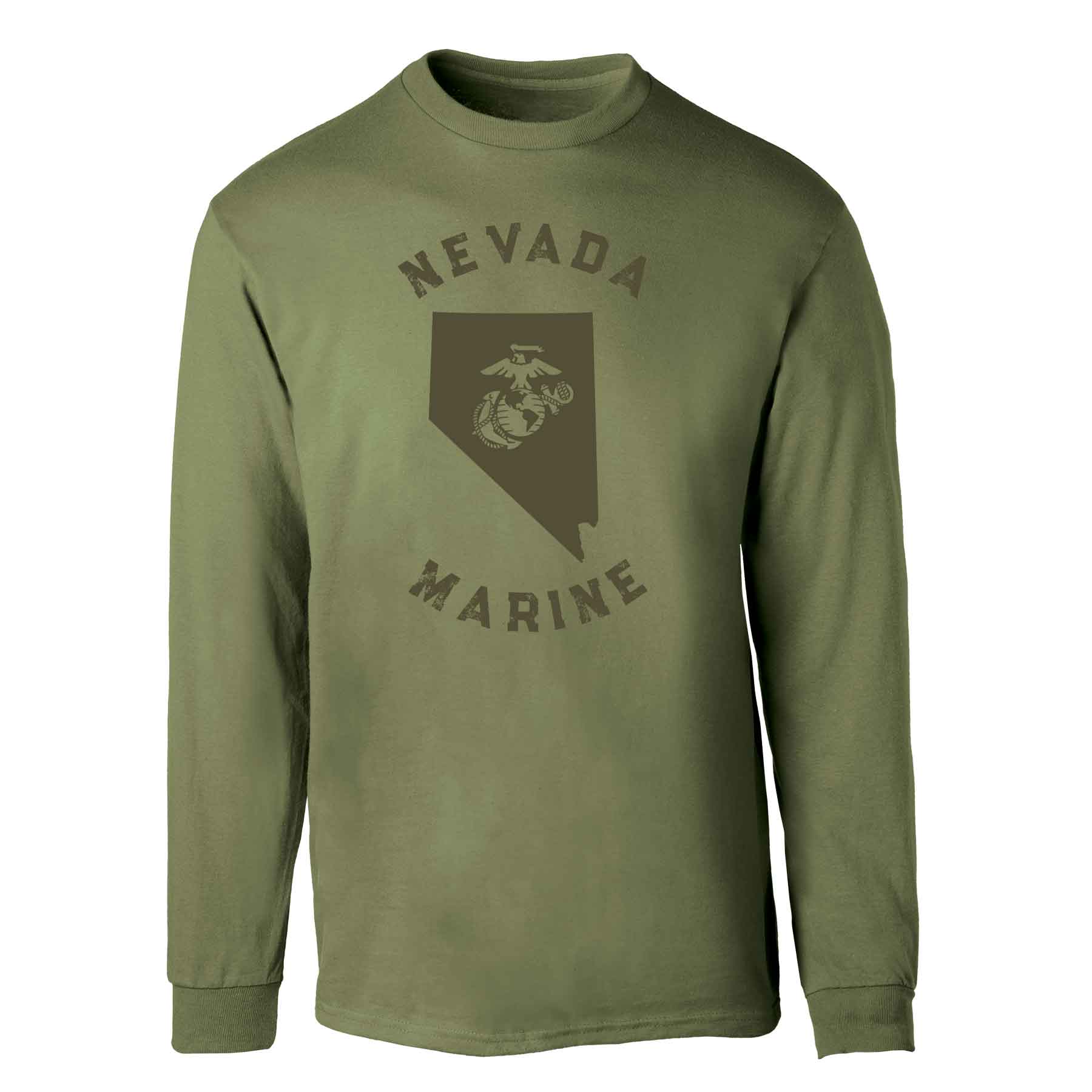Choose Your State Long Sleeve - OD Green - Image 34