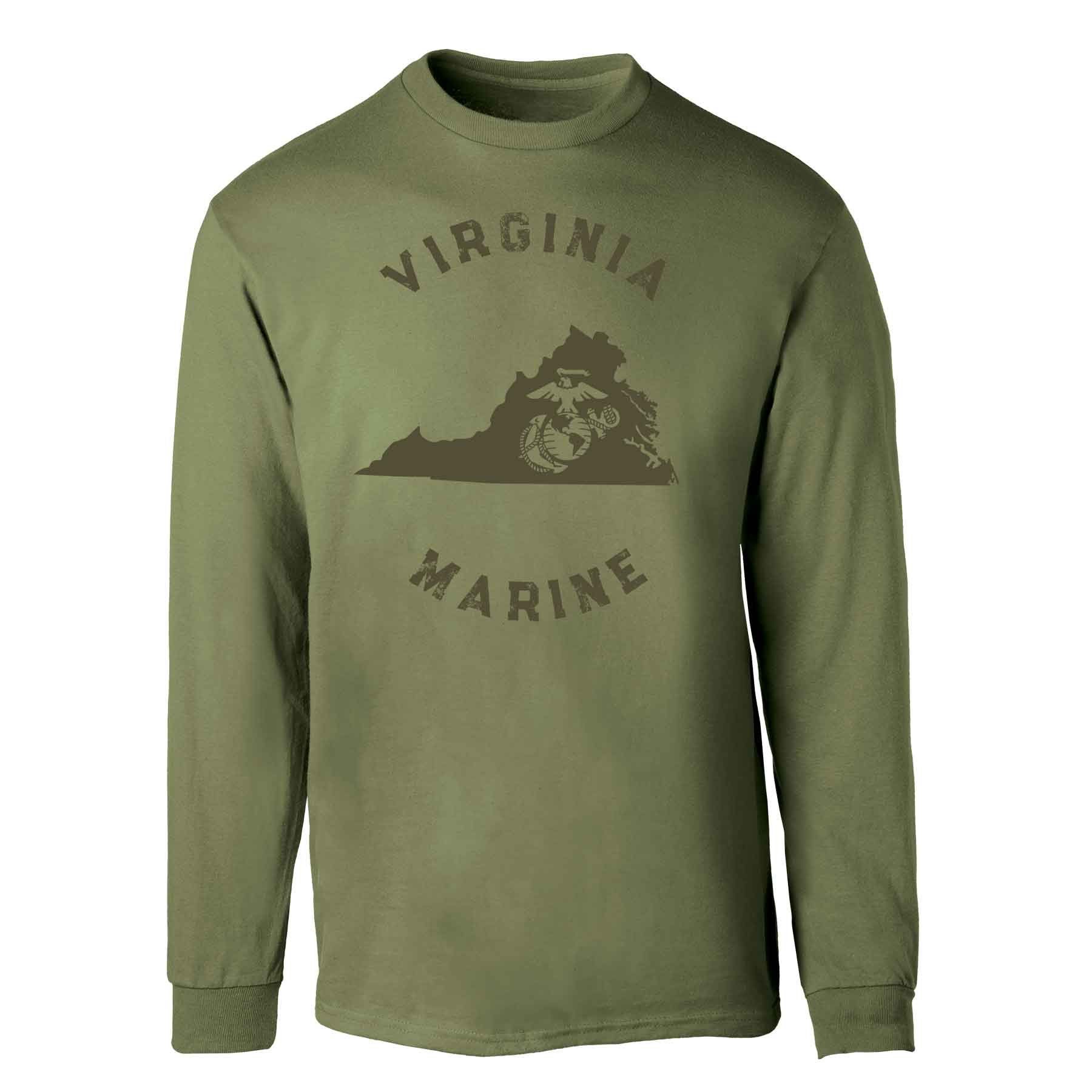 Choose Your State Long Sleeve - OD Green - Image 47