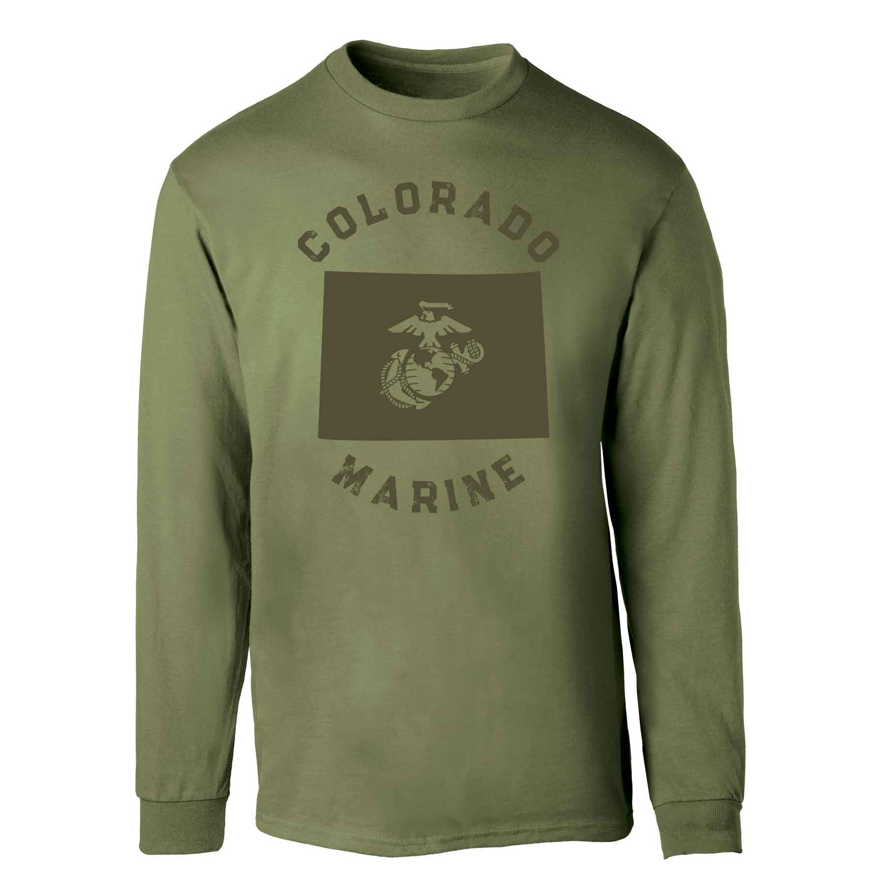 Choose Your State Long Sleeve - OD Green - Image 7