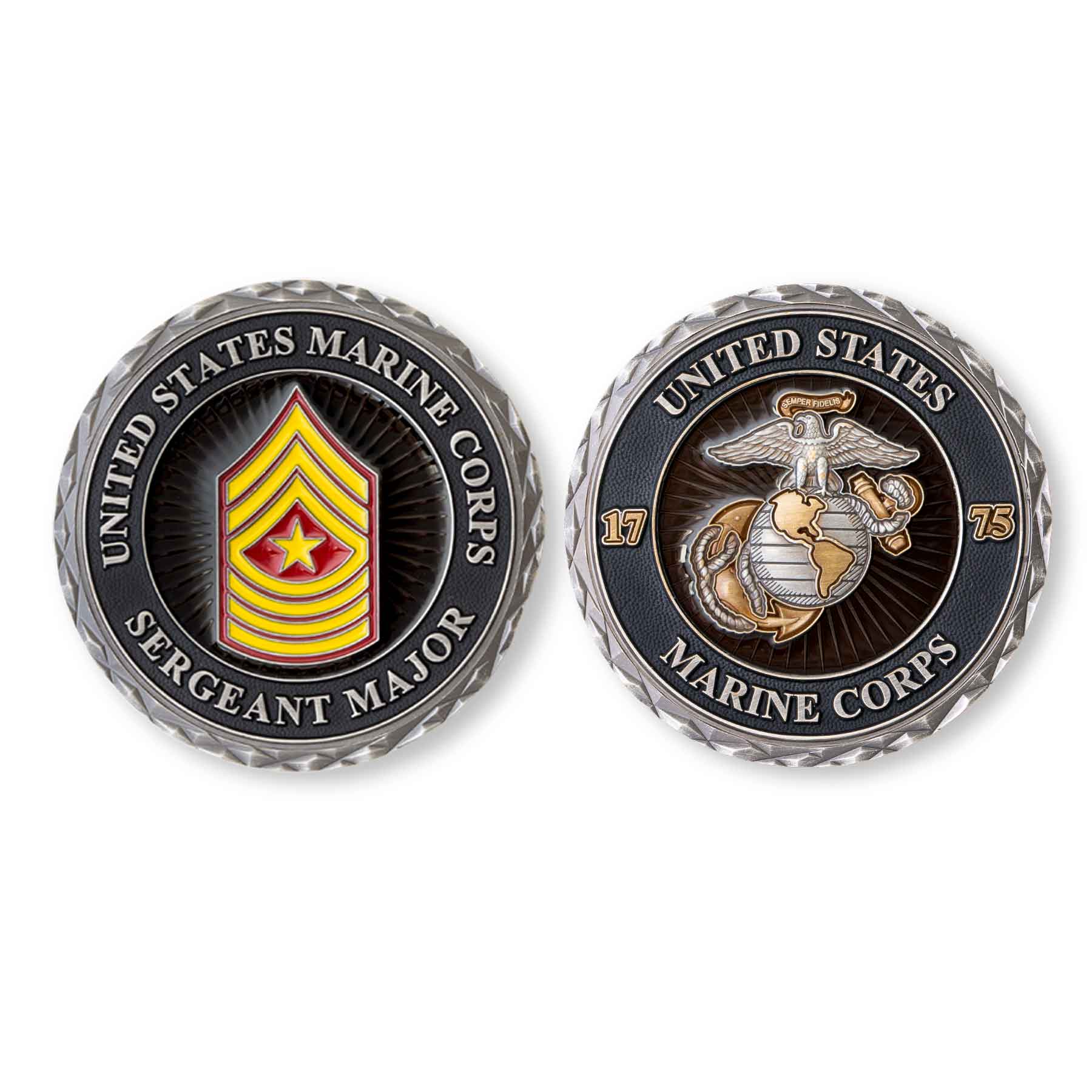 USMC Sergeant Major Rank Challenge Coin