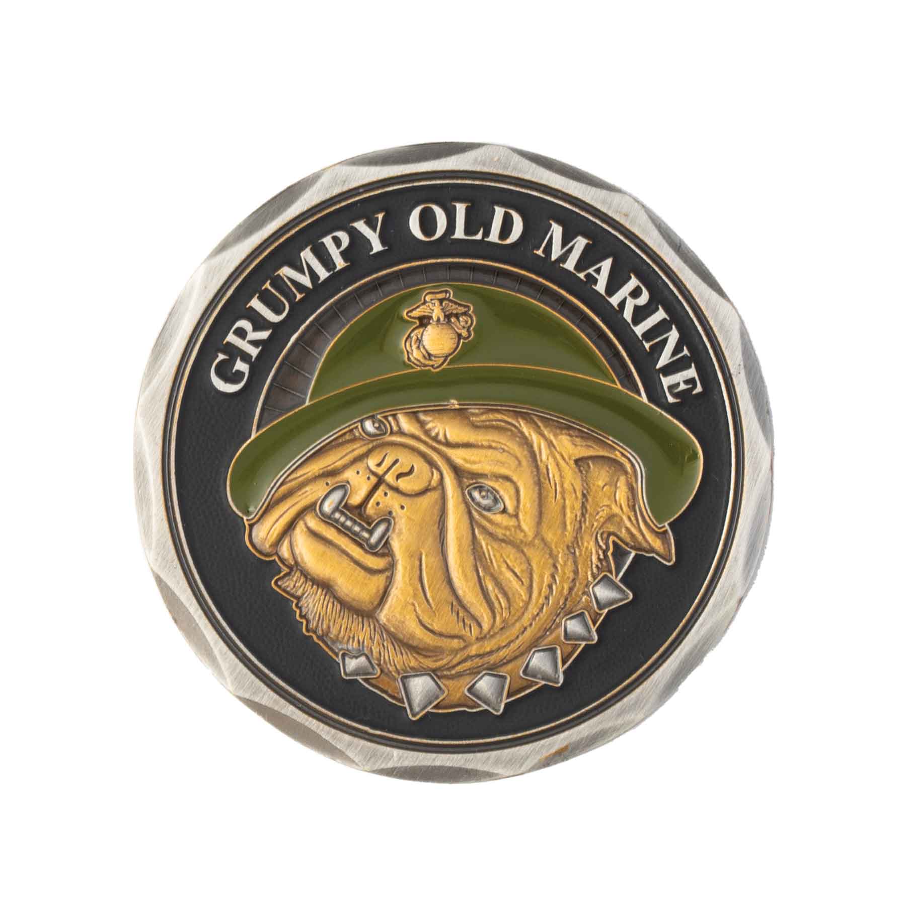 Grumpy Old Marine Challenge Coin - Image 2