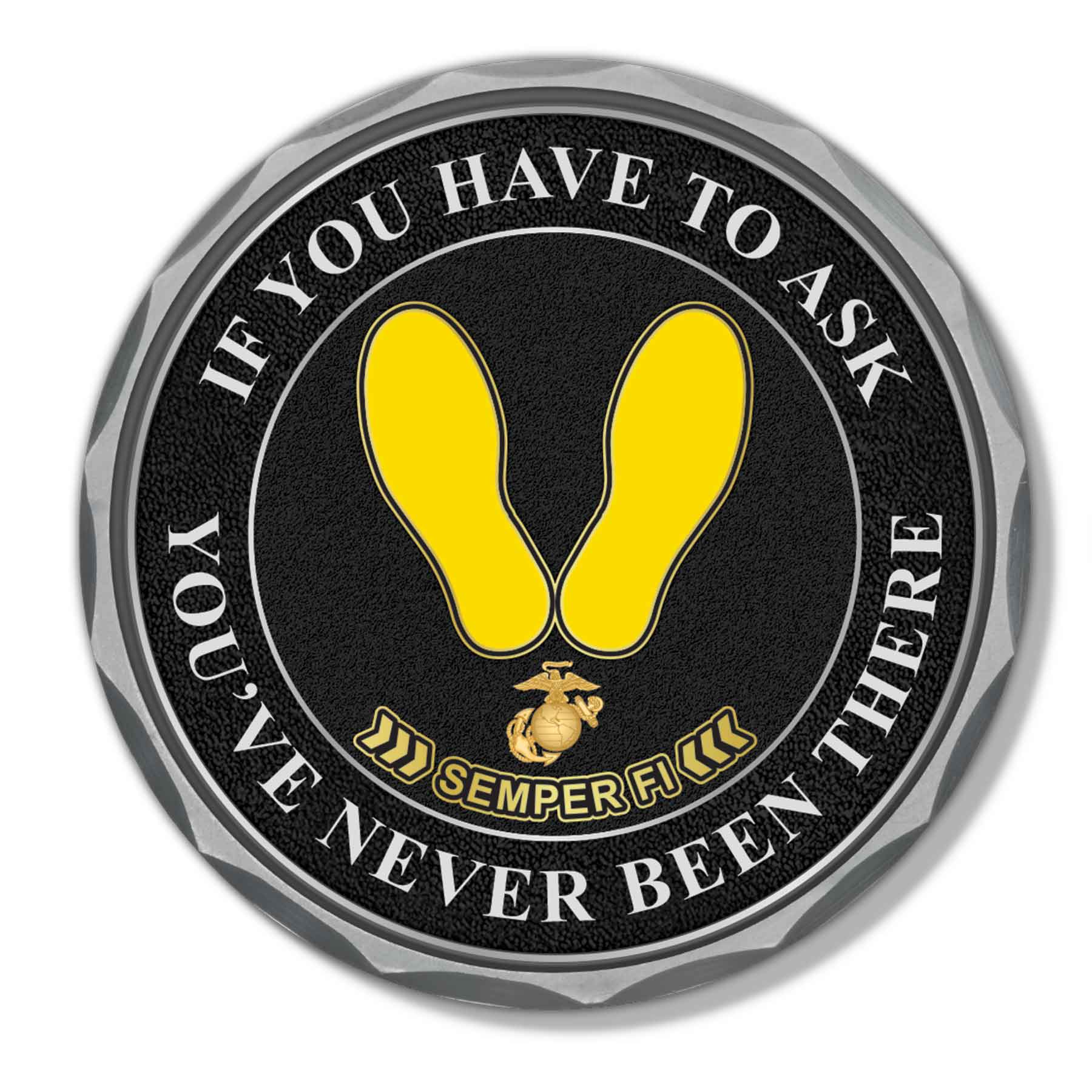 USMC If You Have To Ask Challenge Coin - Image 3