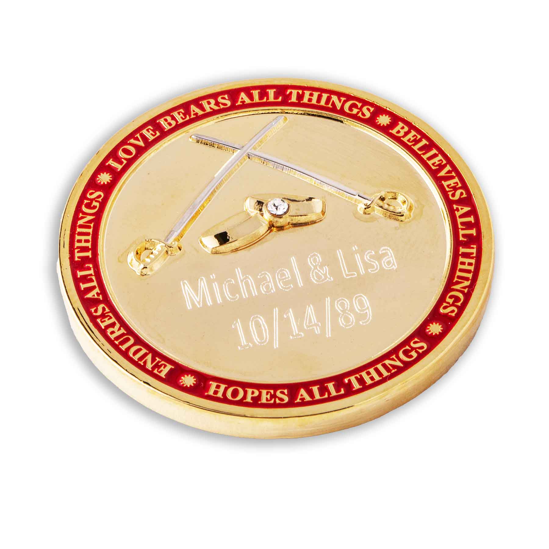 USMC Marine Wedding Engravable Coin - Image 2