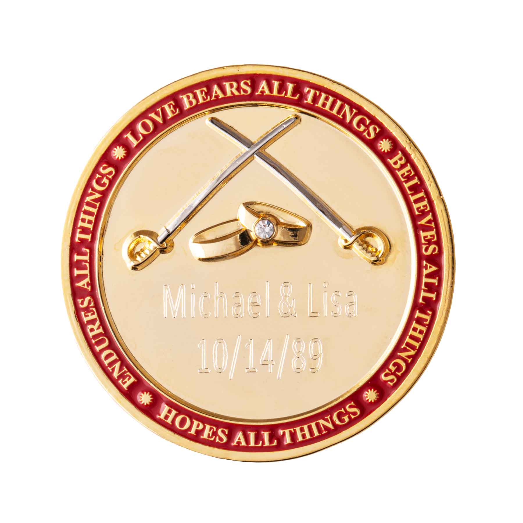 USMC Marine Wedding Engravable Coin - Image 4