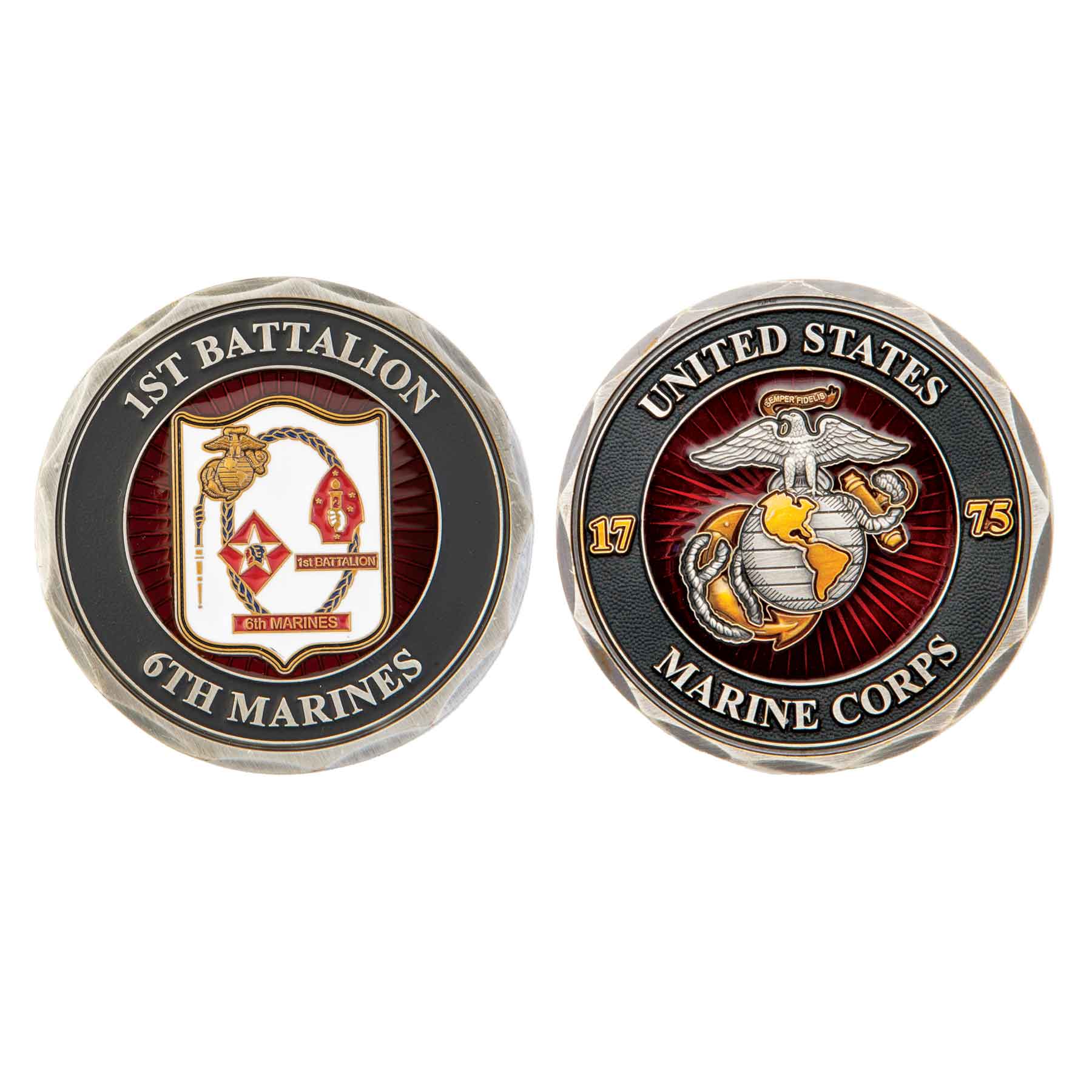 1st Battalion 6th Marines Insignia Challenge Coin