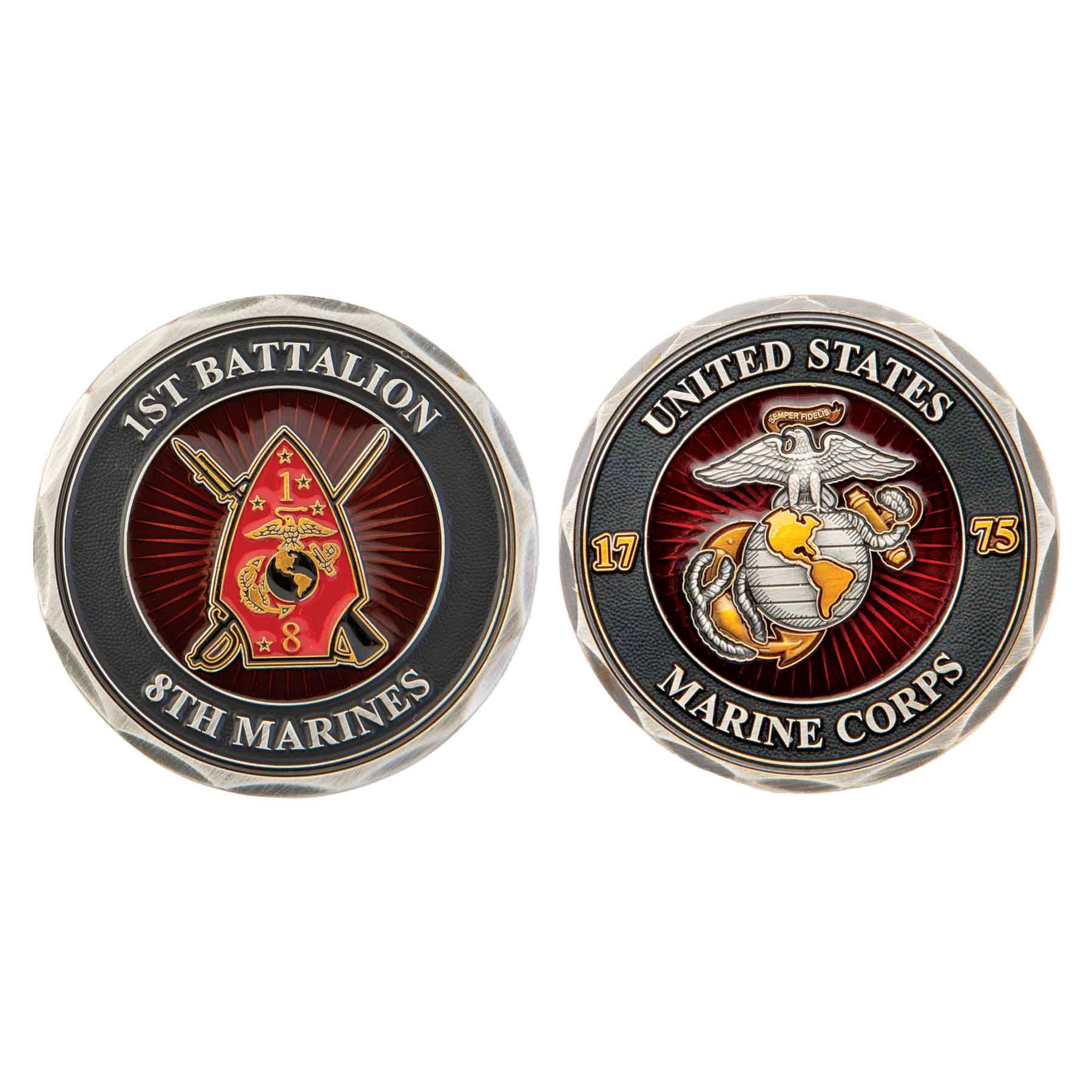 1st Battalion 8th Marines Challenge Coin