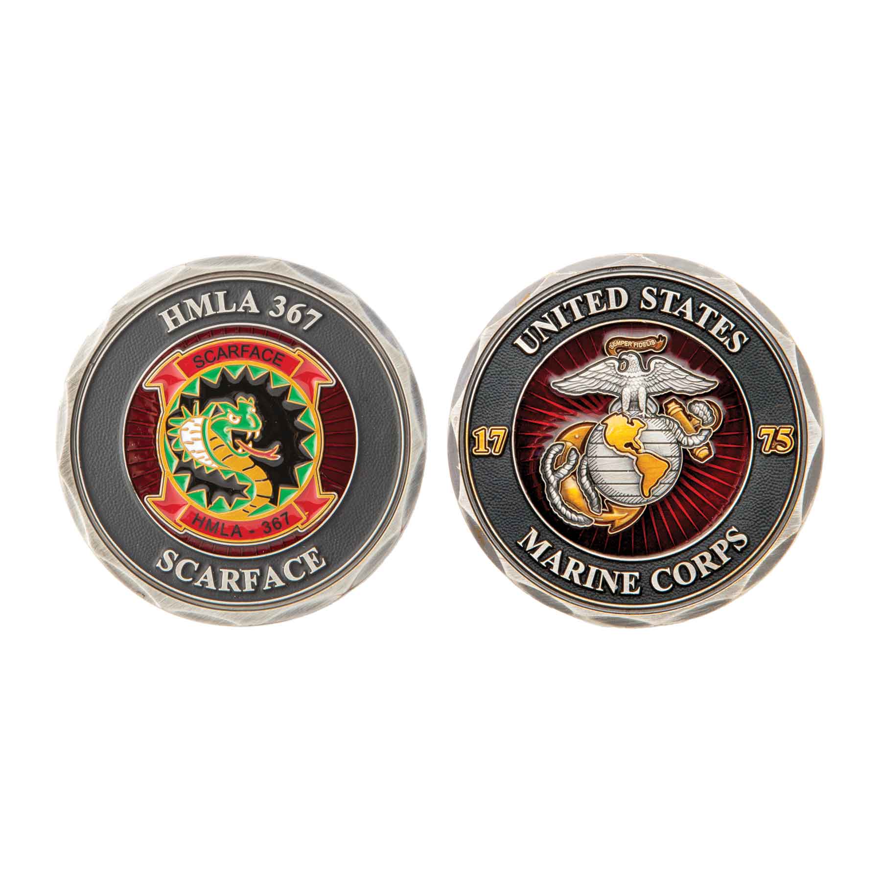 HMLA-367 Scarface Coin Challenge Coin