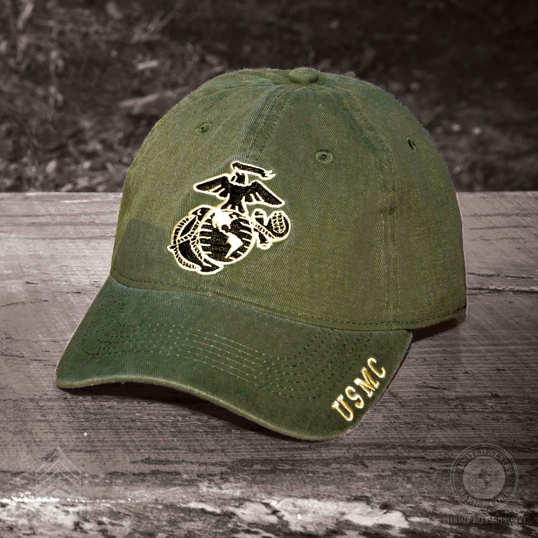 Eagle, Globe, and Anchor USMC Hat – OD Green - Image 7