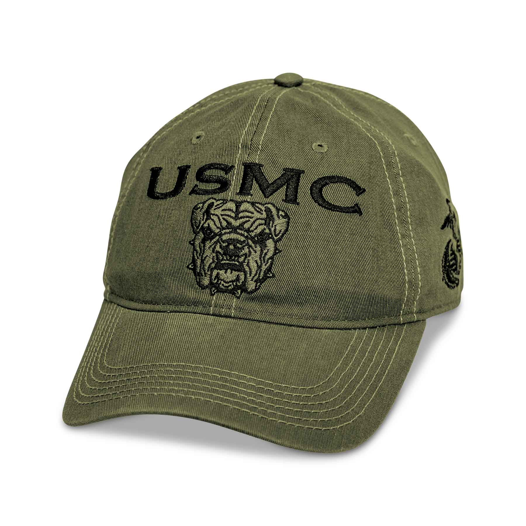 USMC Bulldog Hat – OD Green