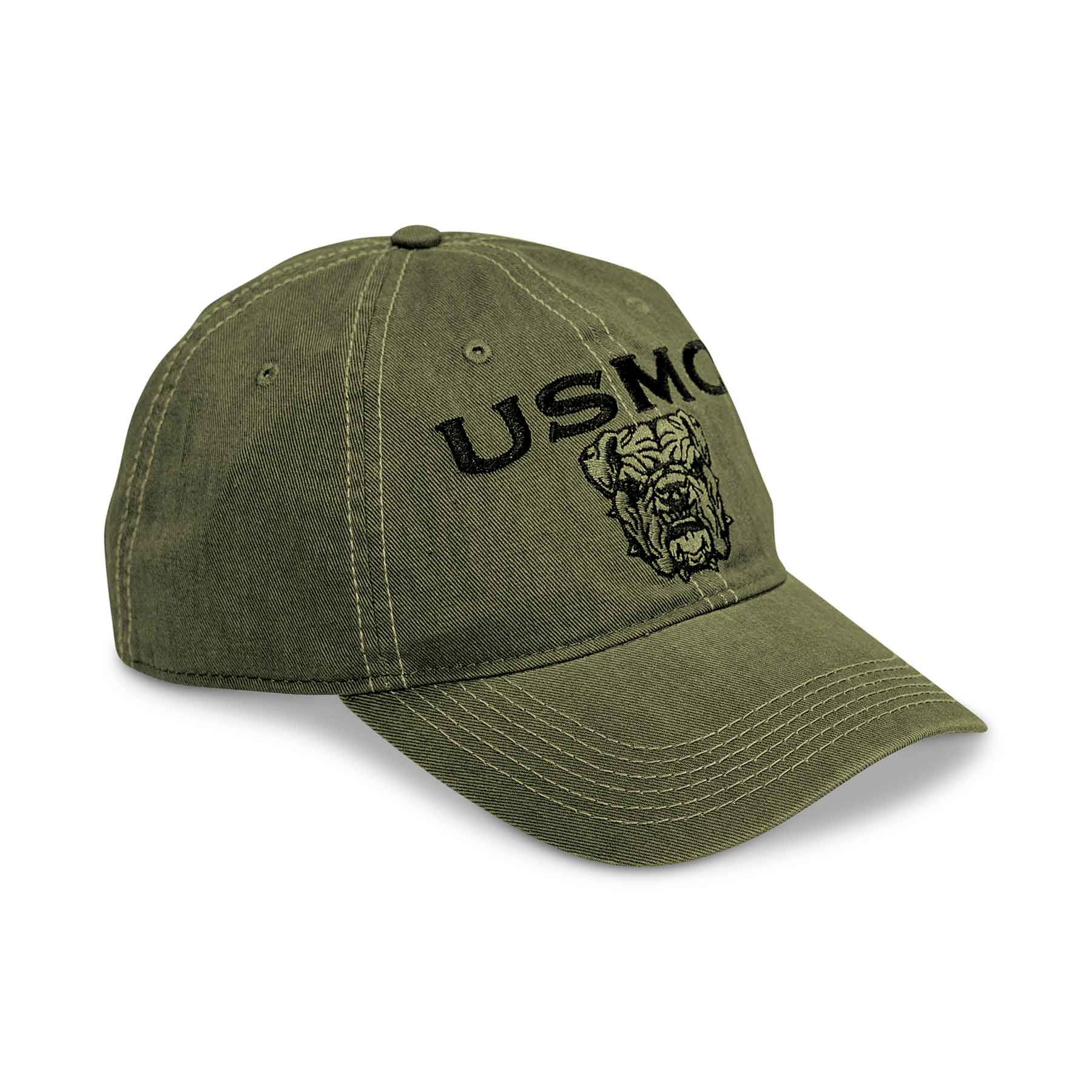 USMC Bulldog Hat – OD Green - Image 6