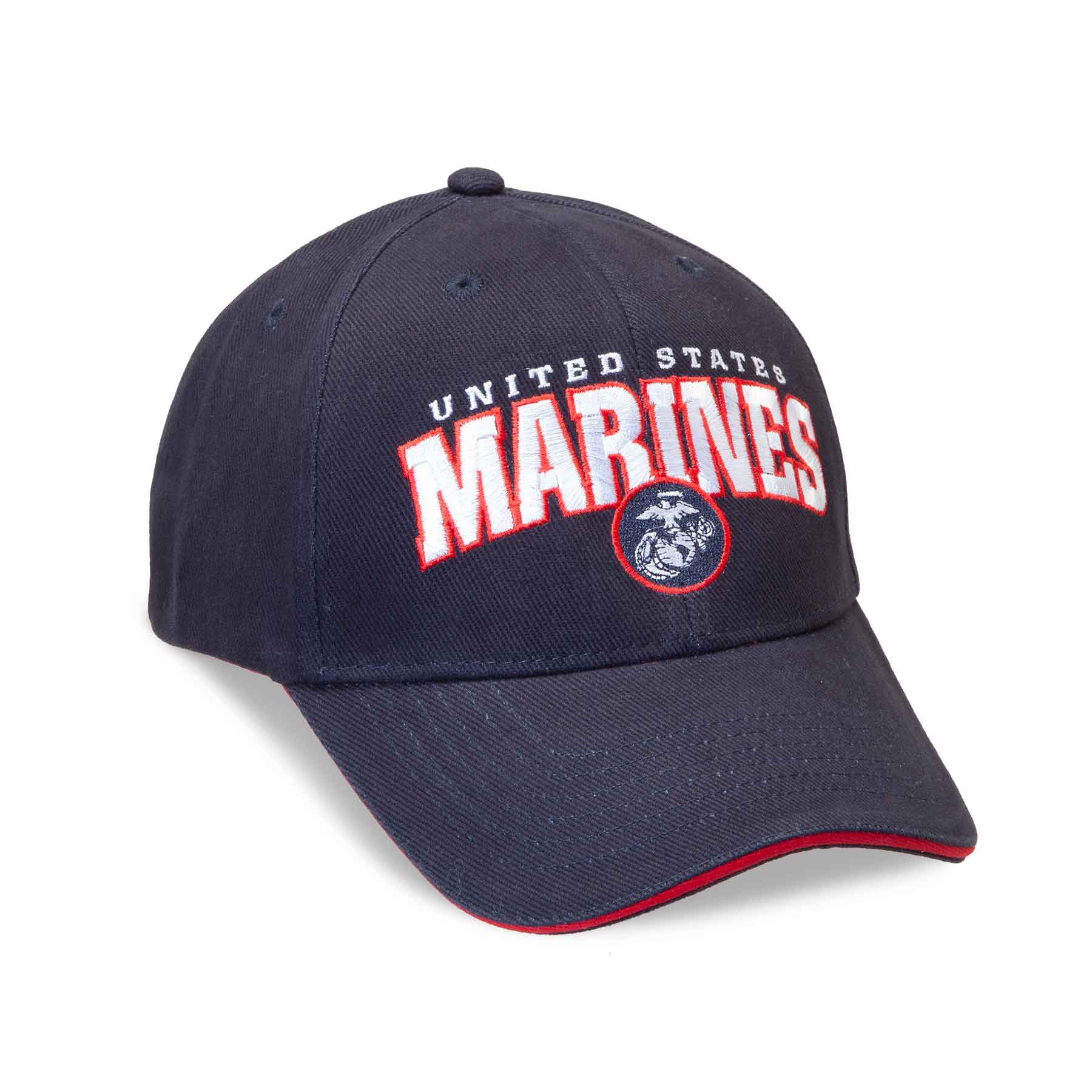 Eagle, Globe, and Anchor Marines Hat – Red or Navy - Image 11
