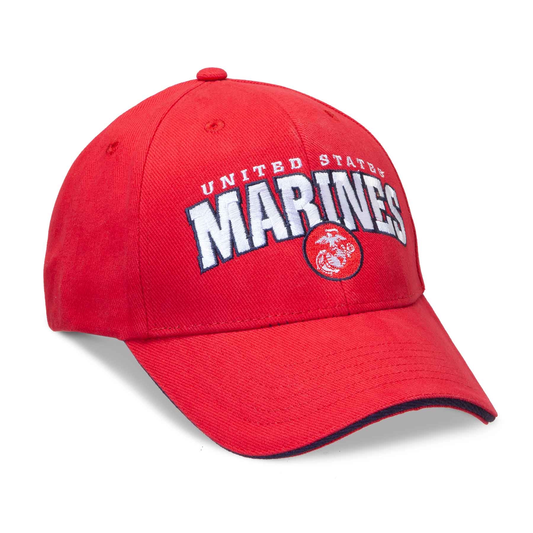 Eagle, Globe, and Anchor Marines Hat – Red or Navy - Image 3