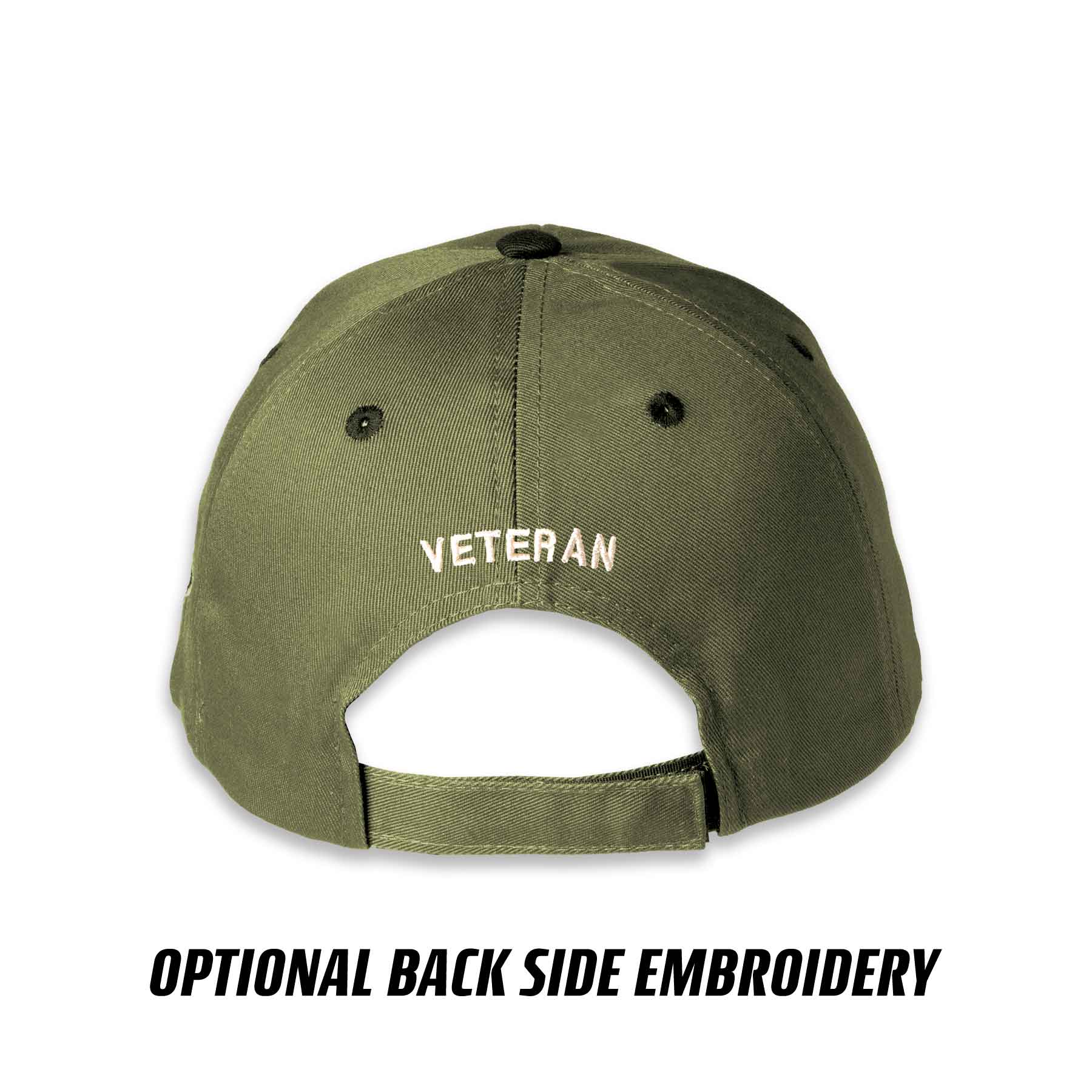 MCRD Parris Island Choose Your Rank/Logo Hat in OD Green - Image 12