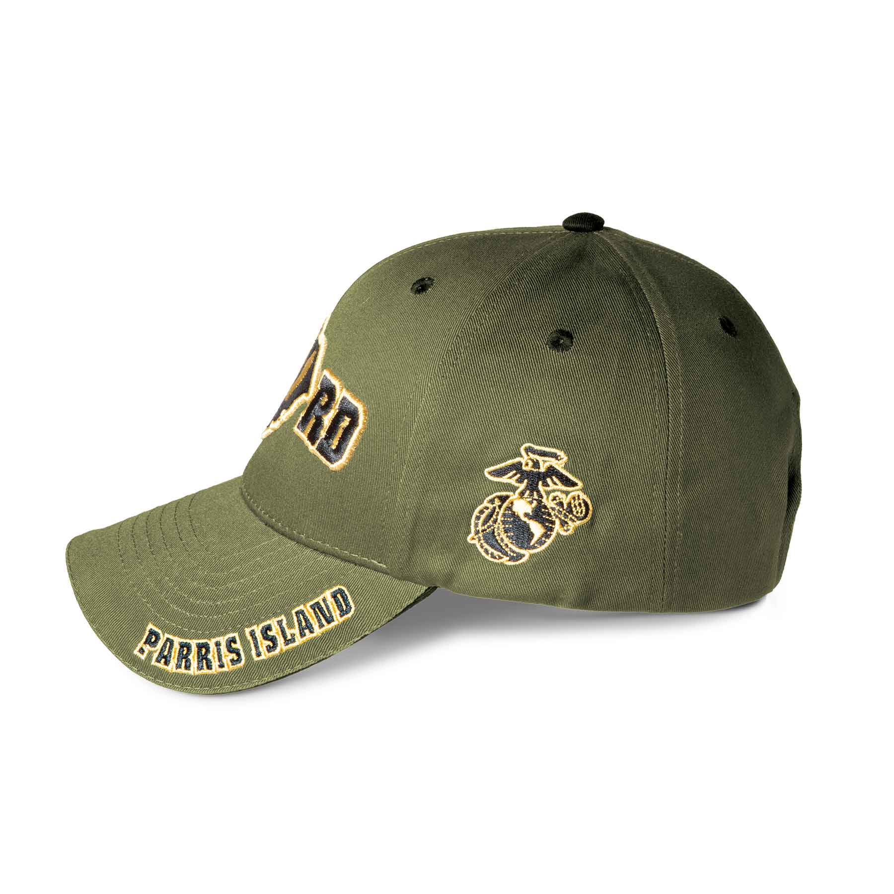 MCRD Parris Island Choose Your Rank/Logo Hat in OD Green - Image 14