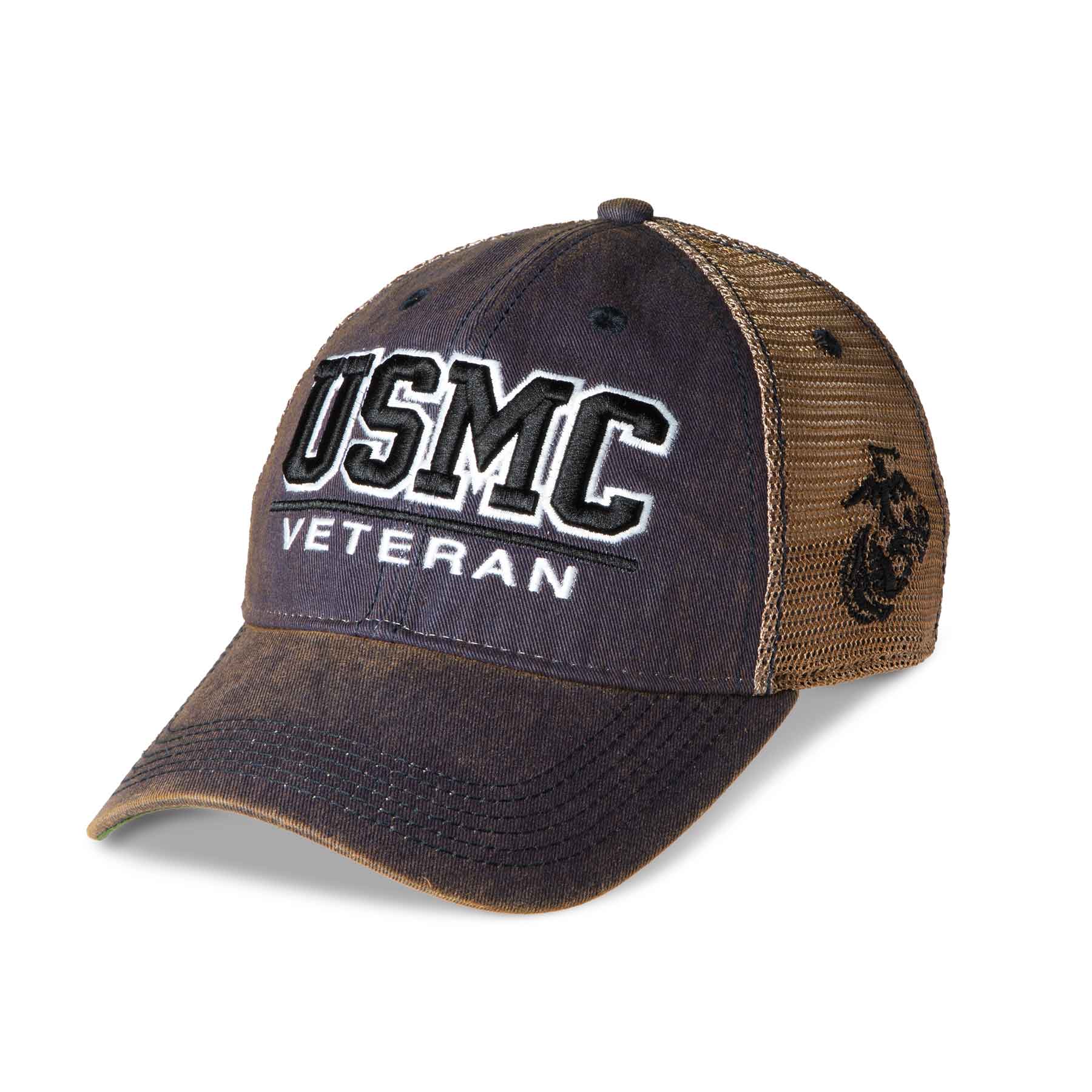 USMC Veteran Mesh Back Hat - Navy - Image 6