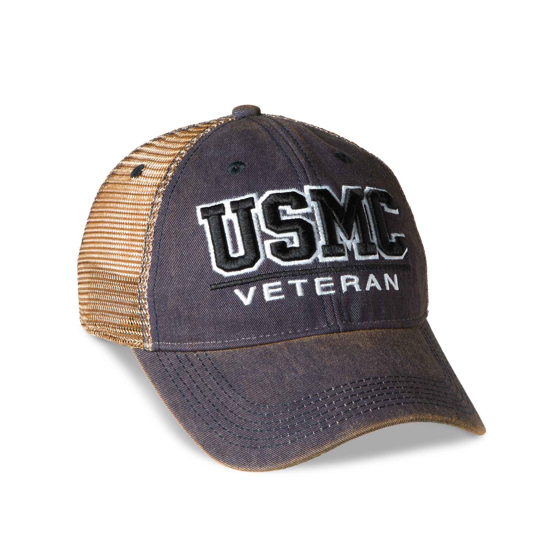 USMC Veteran Mesh Back Hat - Navy - Image 8