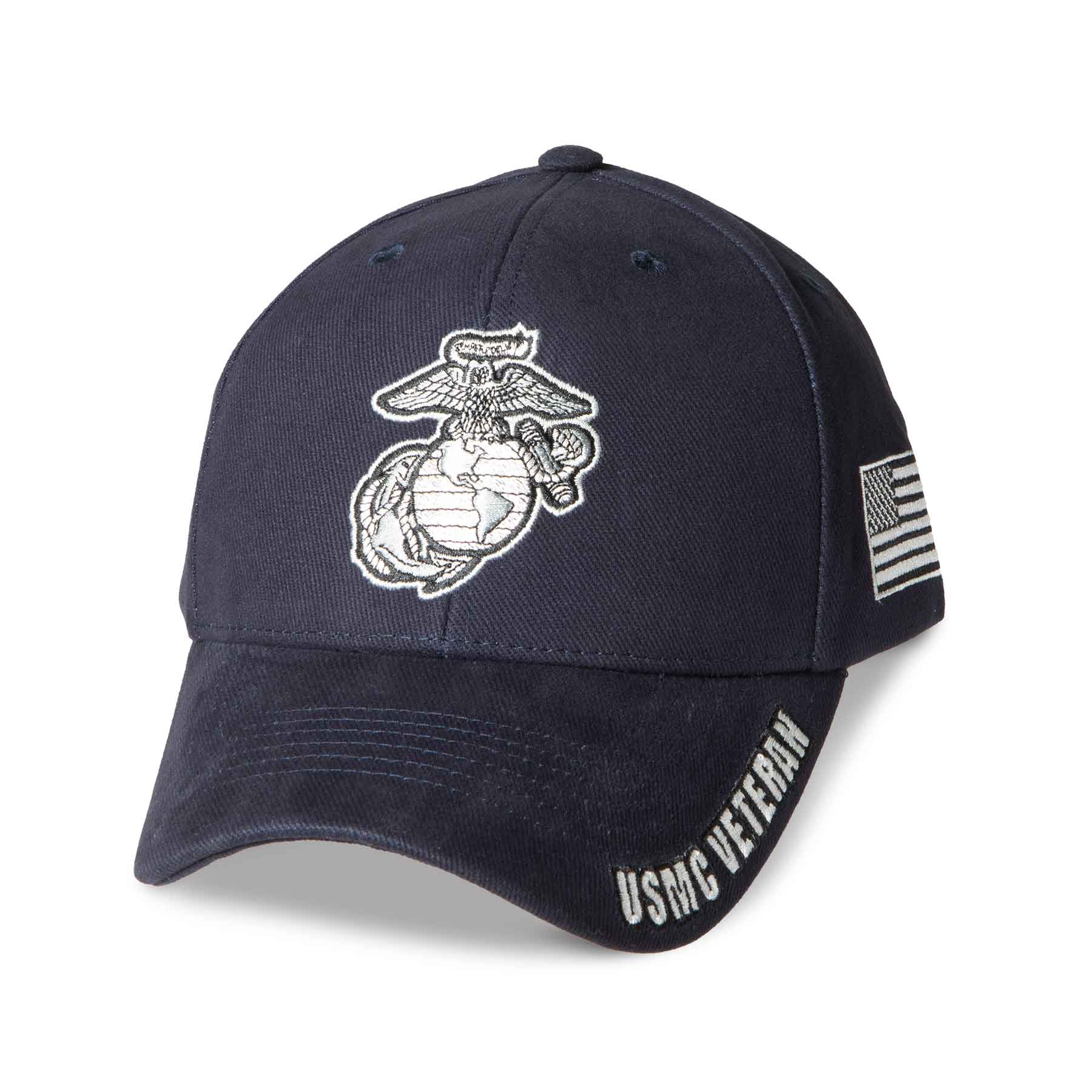 USMC Veteran Choose Your Rank Hat - Navy