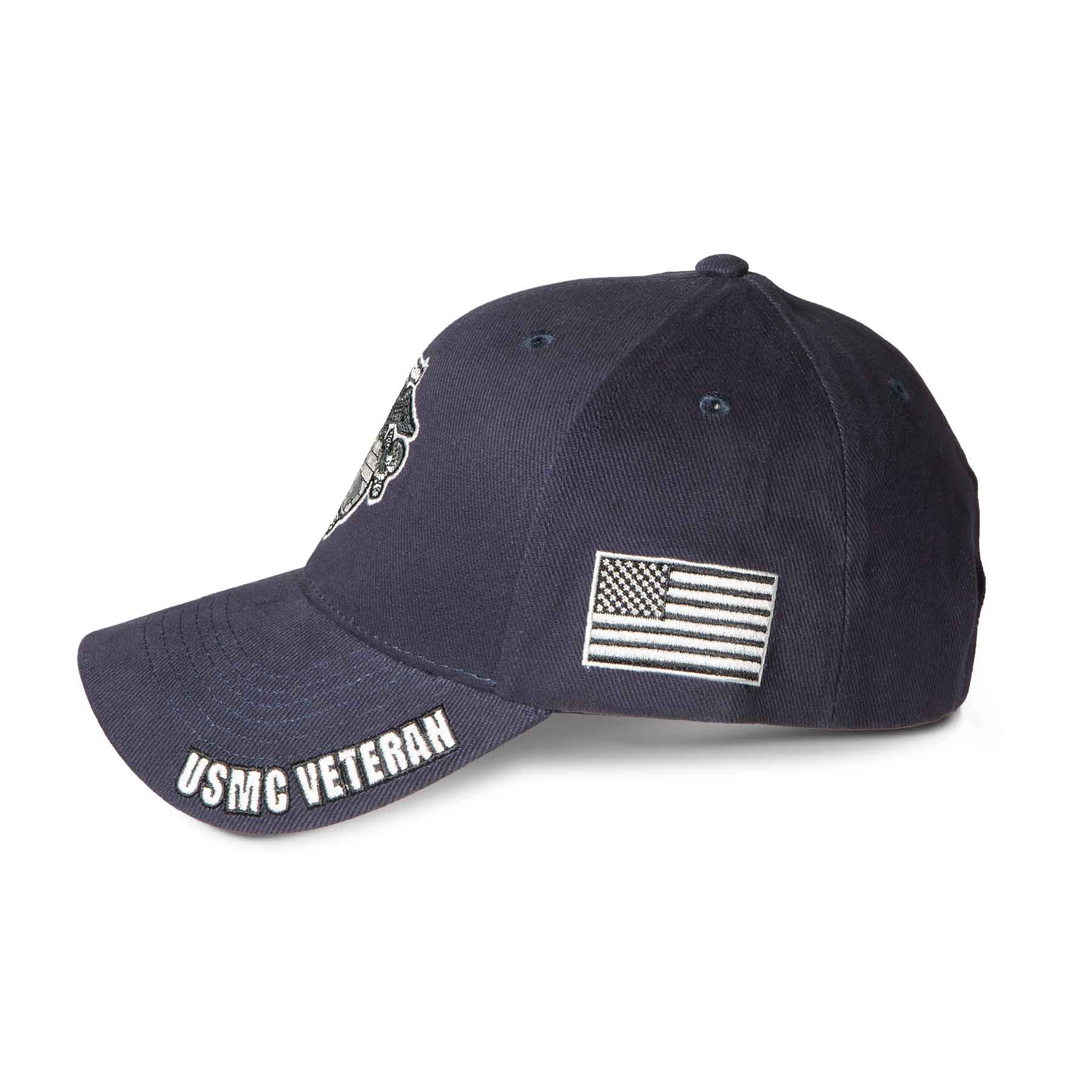 USMC Veteran Choose Your Rank Hat - Navy - Image 7