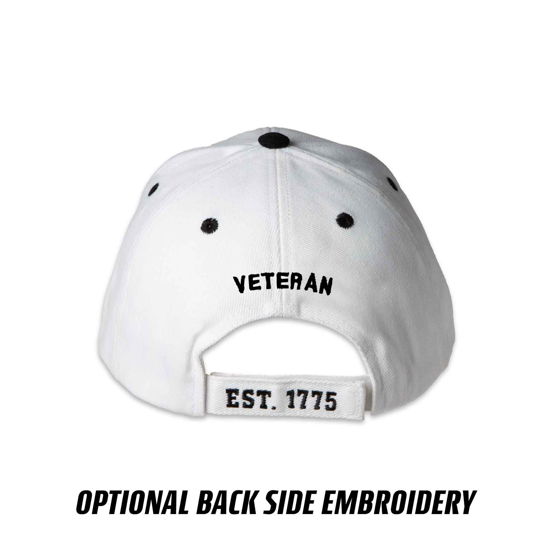 USMC Veteran Choose Your Rank Hat - White - Image 12