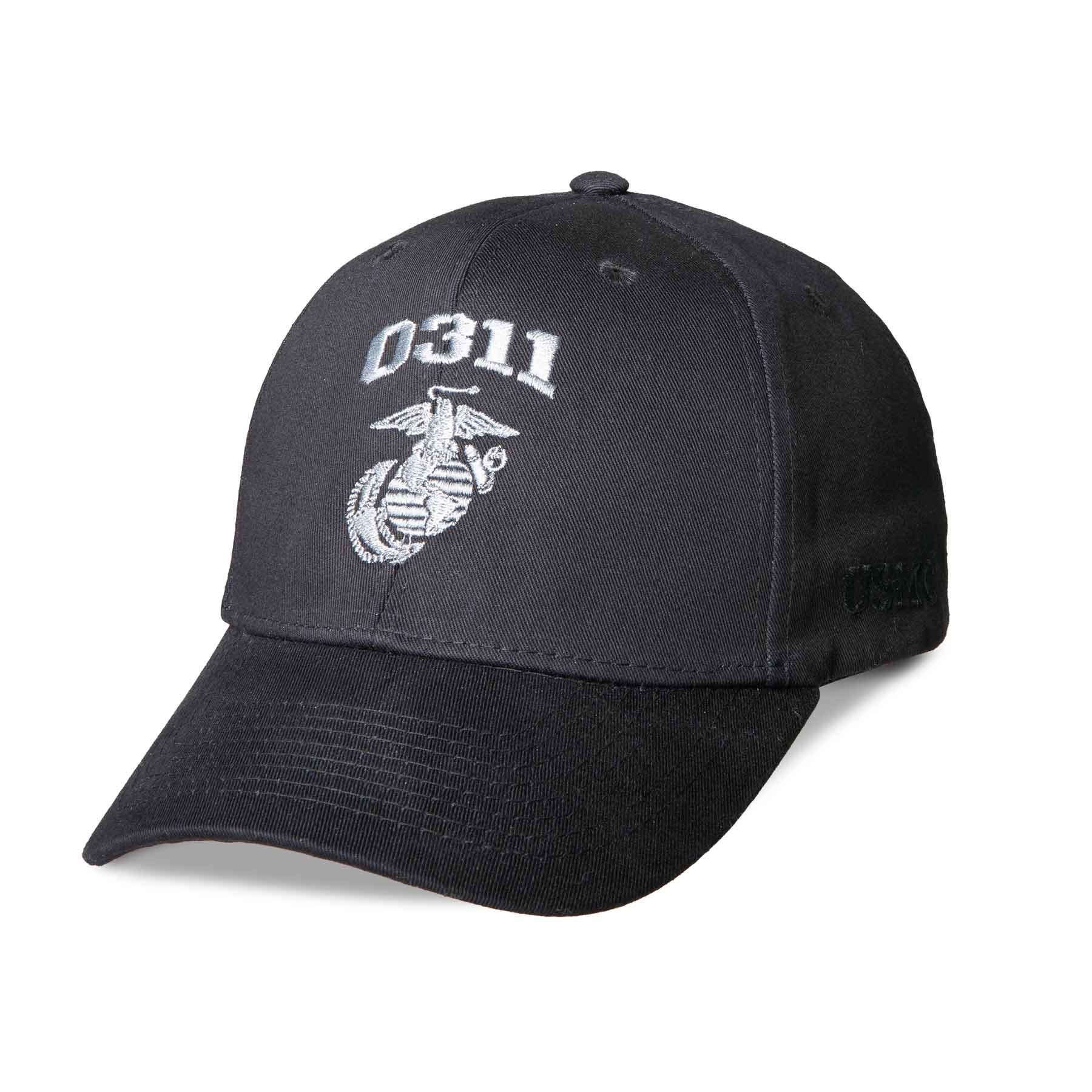 Marine Corps MOS Embroidered Cover - Black with Gray - Image 6