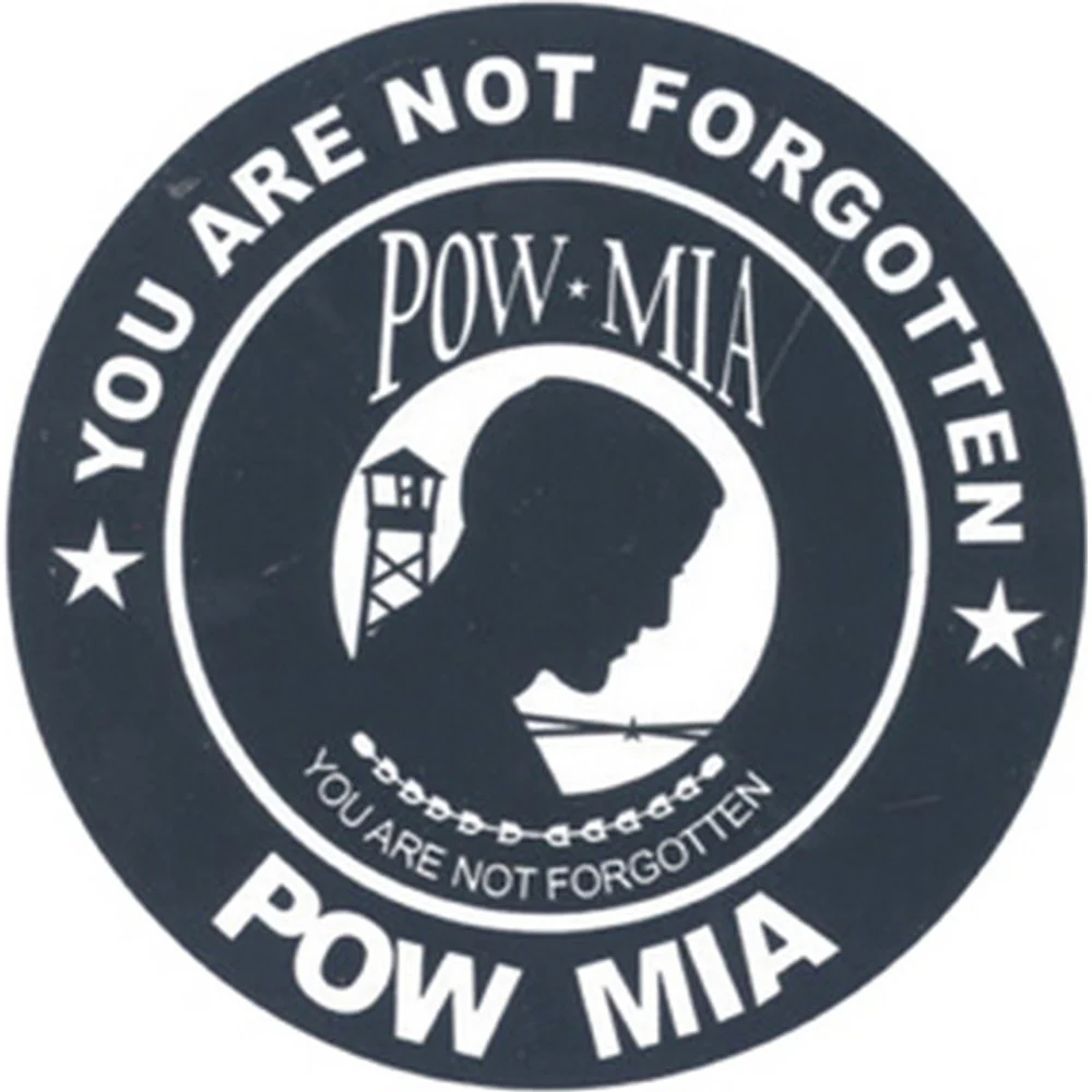 POW MIA 3" Round Decal