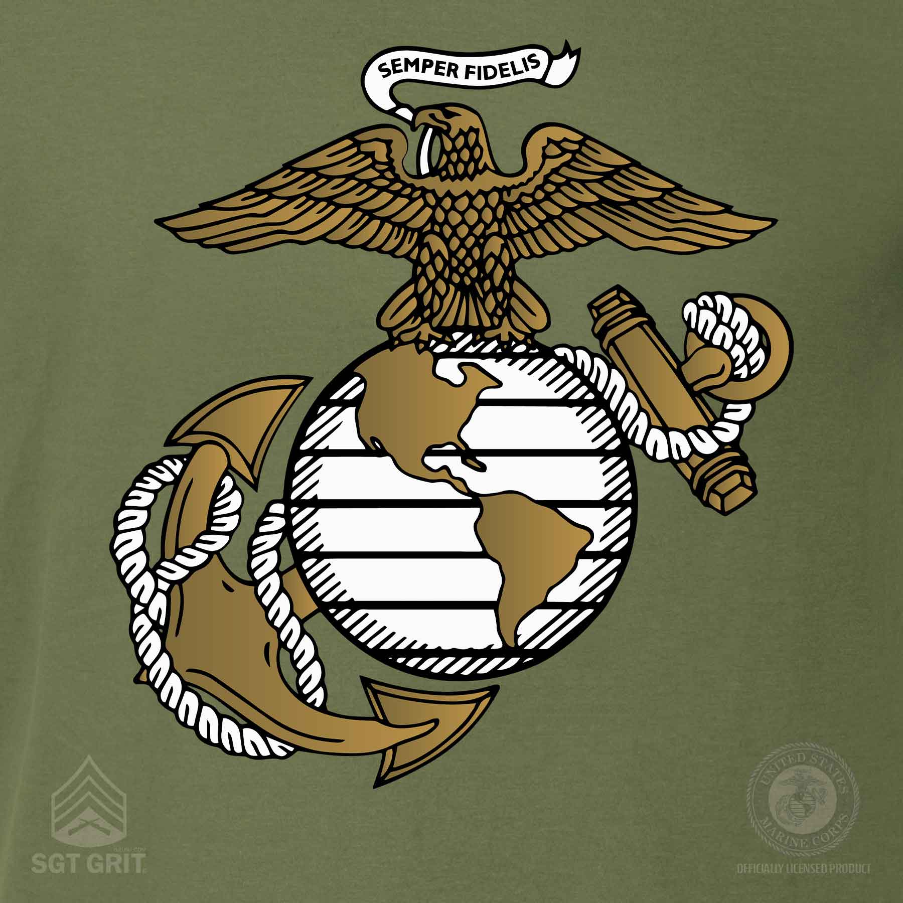 Devil Dogs 1775 USMC T-shirt- Back Design - Image 3