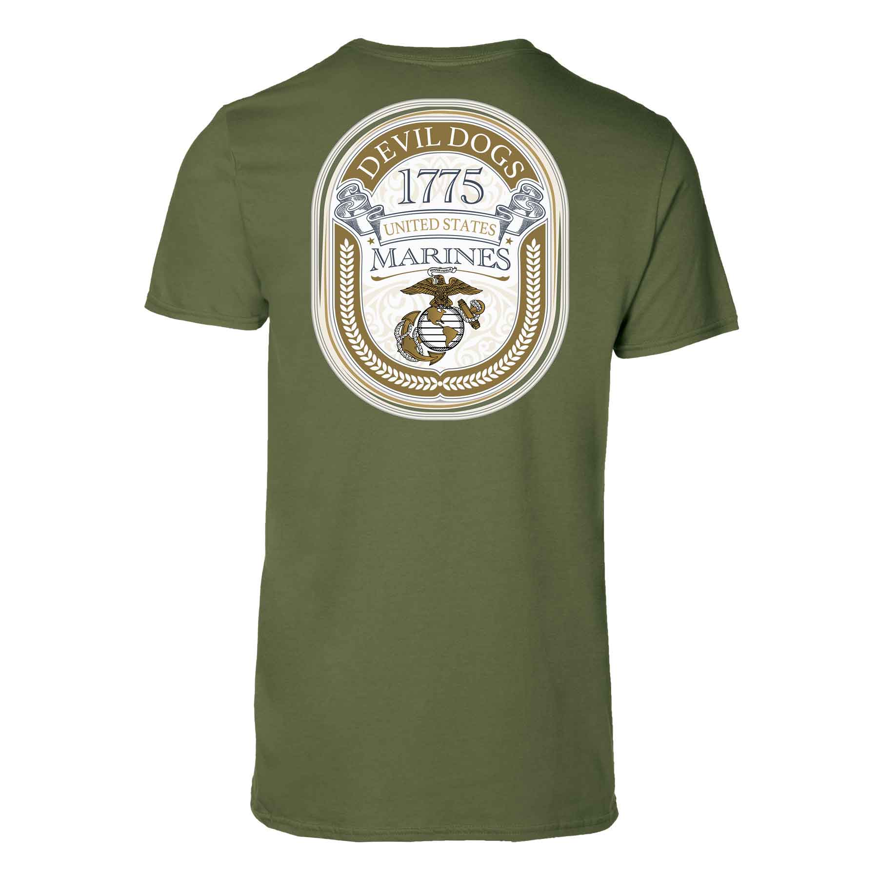Devil Dogs 1775 USMC T-shirt- Back Design - Image 8