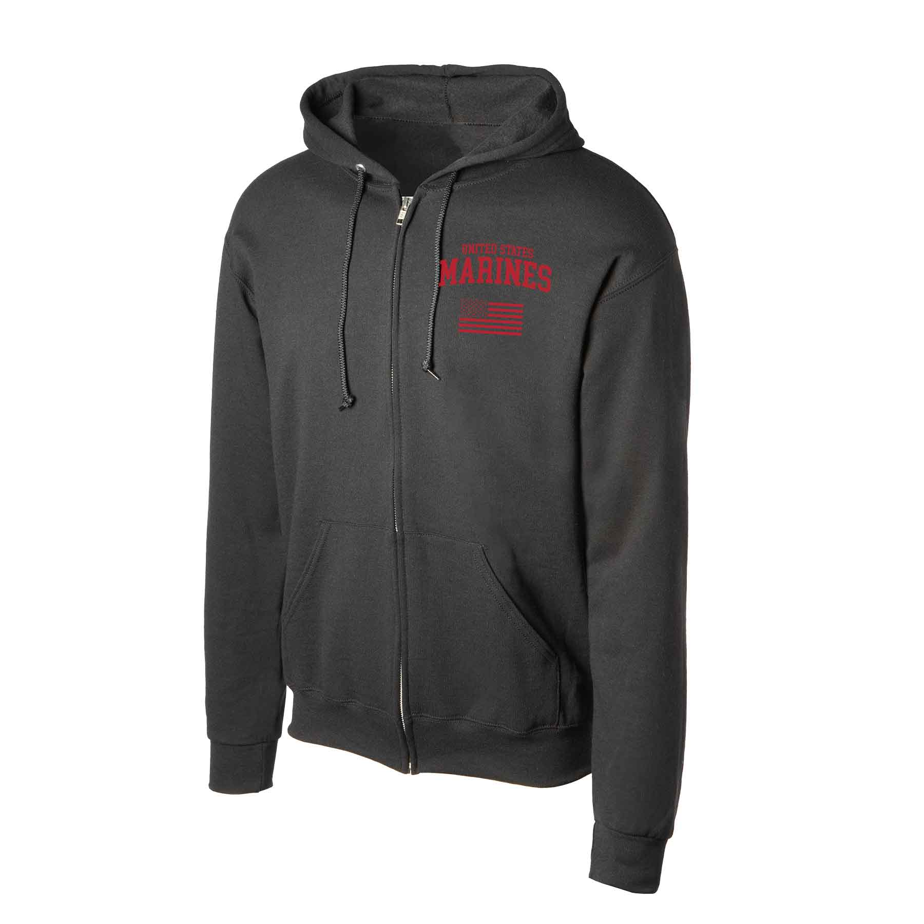 United States Marines USA Flag Full-Zip Hoodie - Image 5