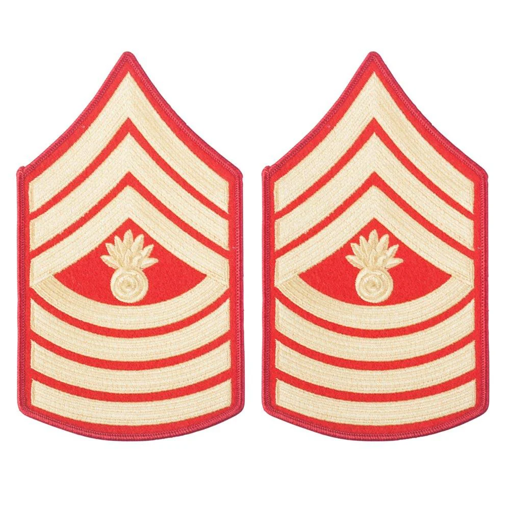 Gold on Red Female Chevrons - Image 10