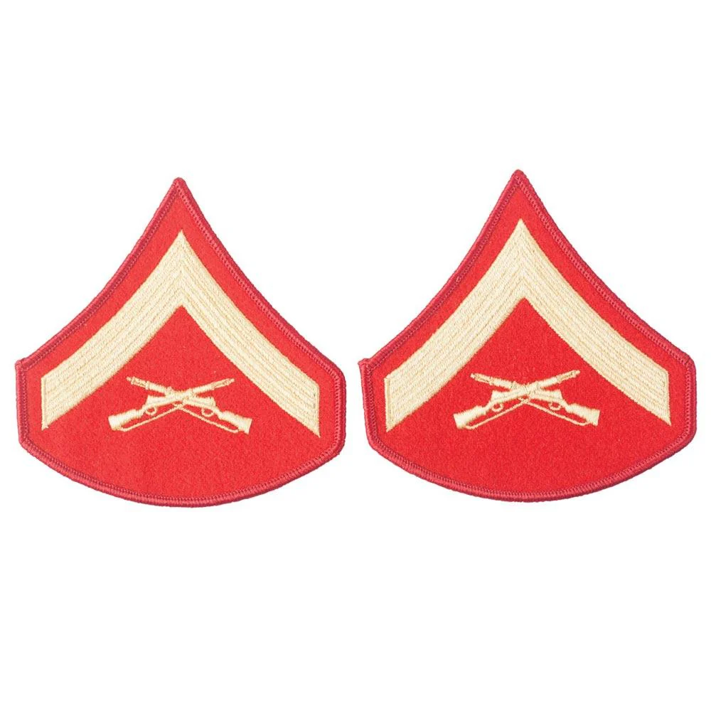 Gold on Red Female Chevrons - Image 3