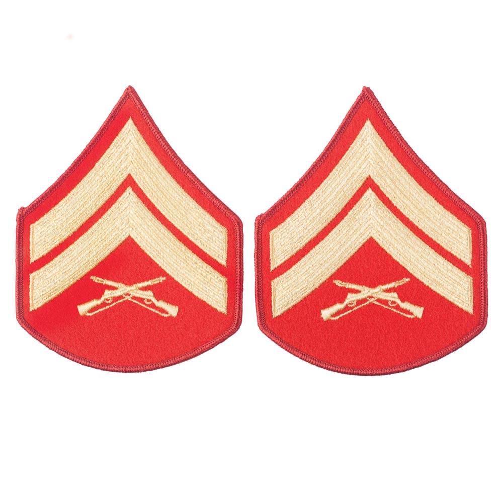 Gold on Red Female Chevrons - Image 4