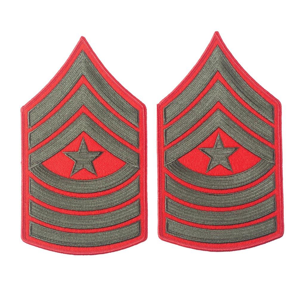 Green on Red Female Chevrons - Image 11