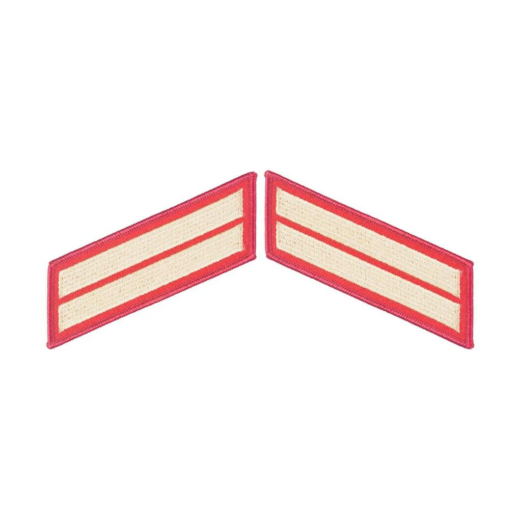 Gold on Red Female Service Stripes - Image 3