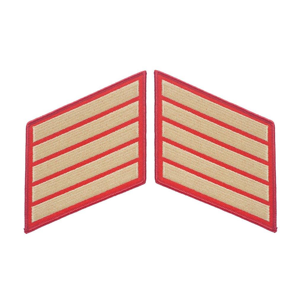 Gold on Red Female Service Stripes - Image 6